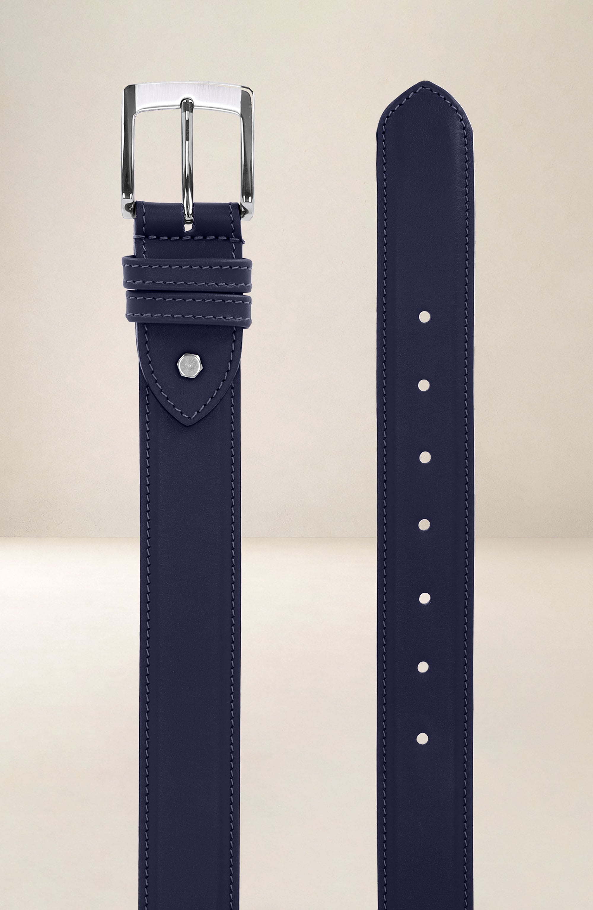 les-ateliers-four-s-v-tiver-ceinture-cuir-marine-110-cm image 4