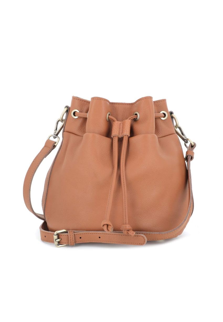 double-tree-sac-seau-bandouli-re-cuir-cordon-serrage-22-cm image 1