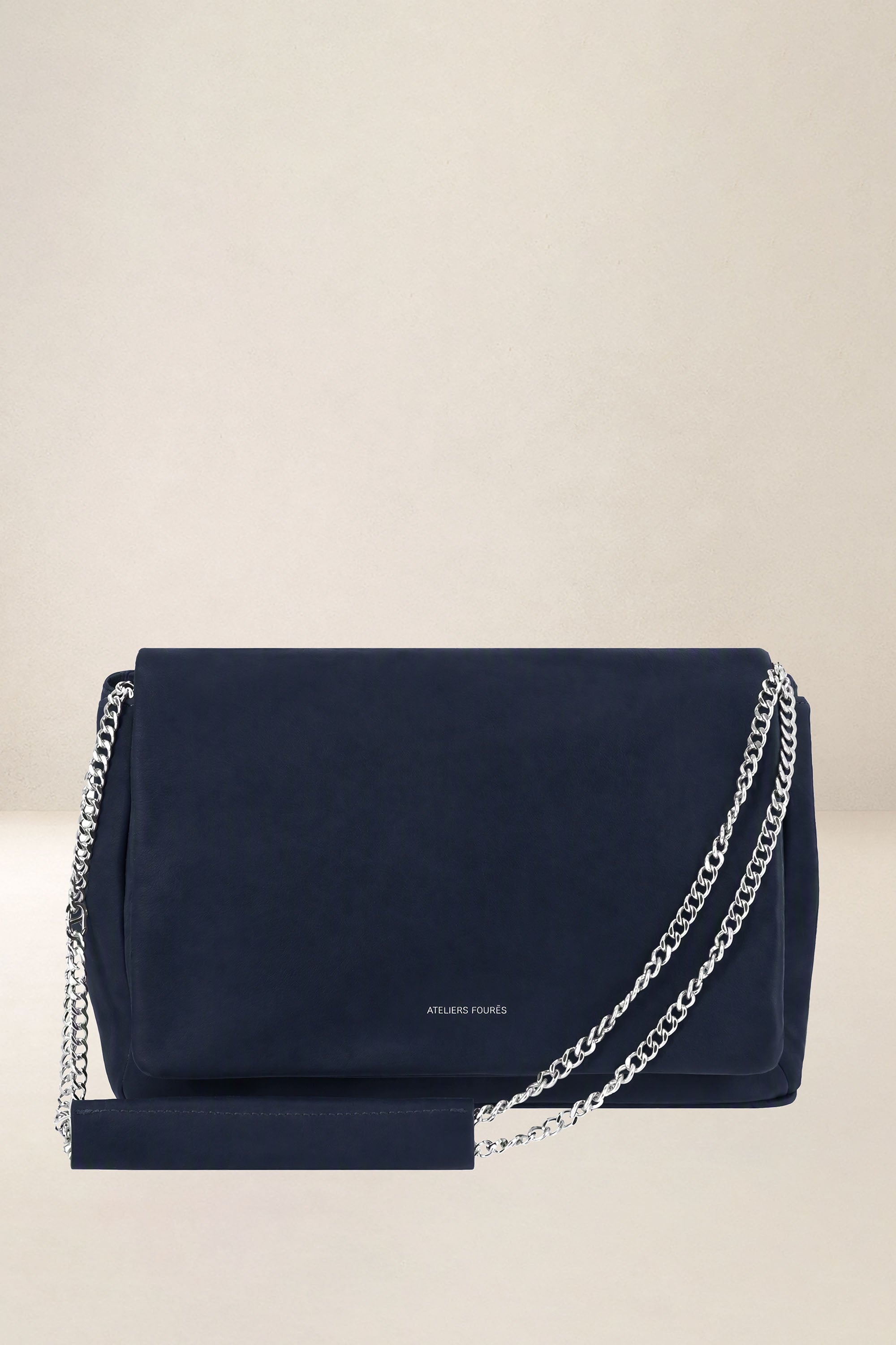 les-ateliers-four-s-thalassa-sac-main-cuir-kaki-grand-format image 4