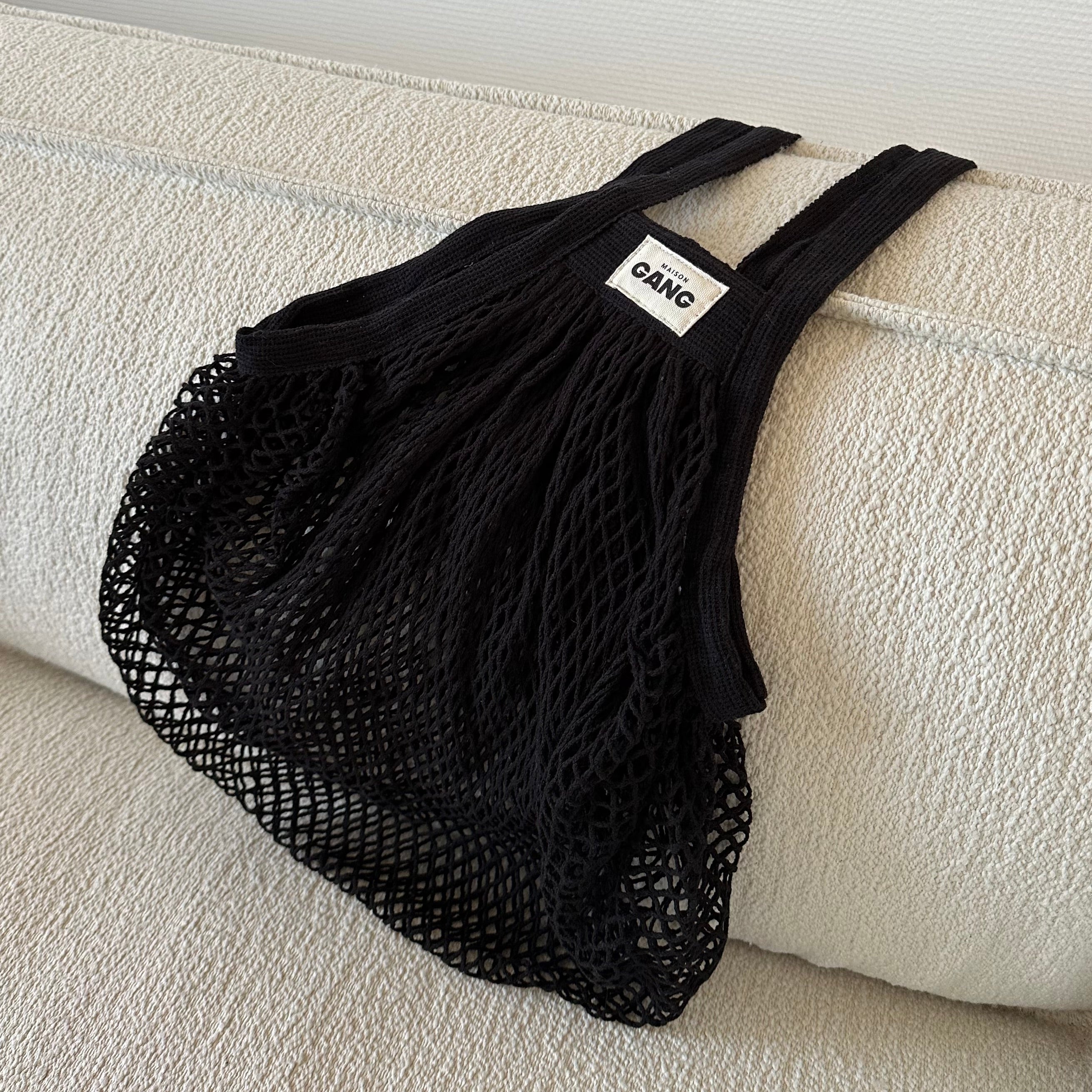 maison-gang-sac-filet-coton-noir-taille-unique-plage image 1