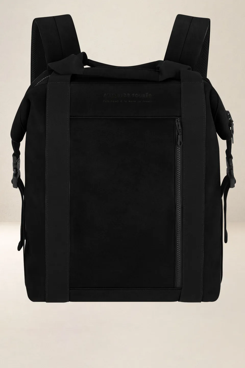 les-ateliers-four-s-socrate-sac-dos-cuir-kaki-37-cm image 1