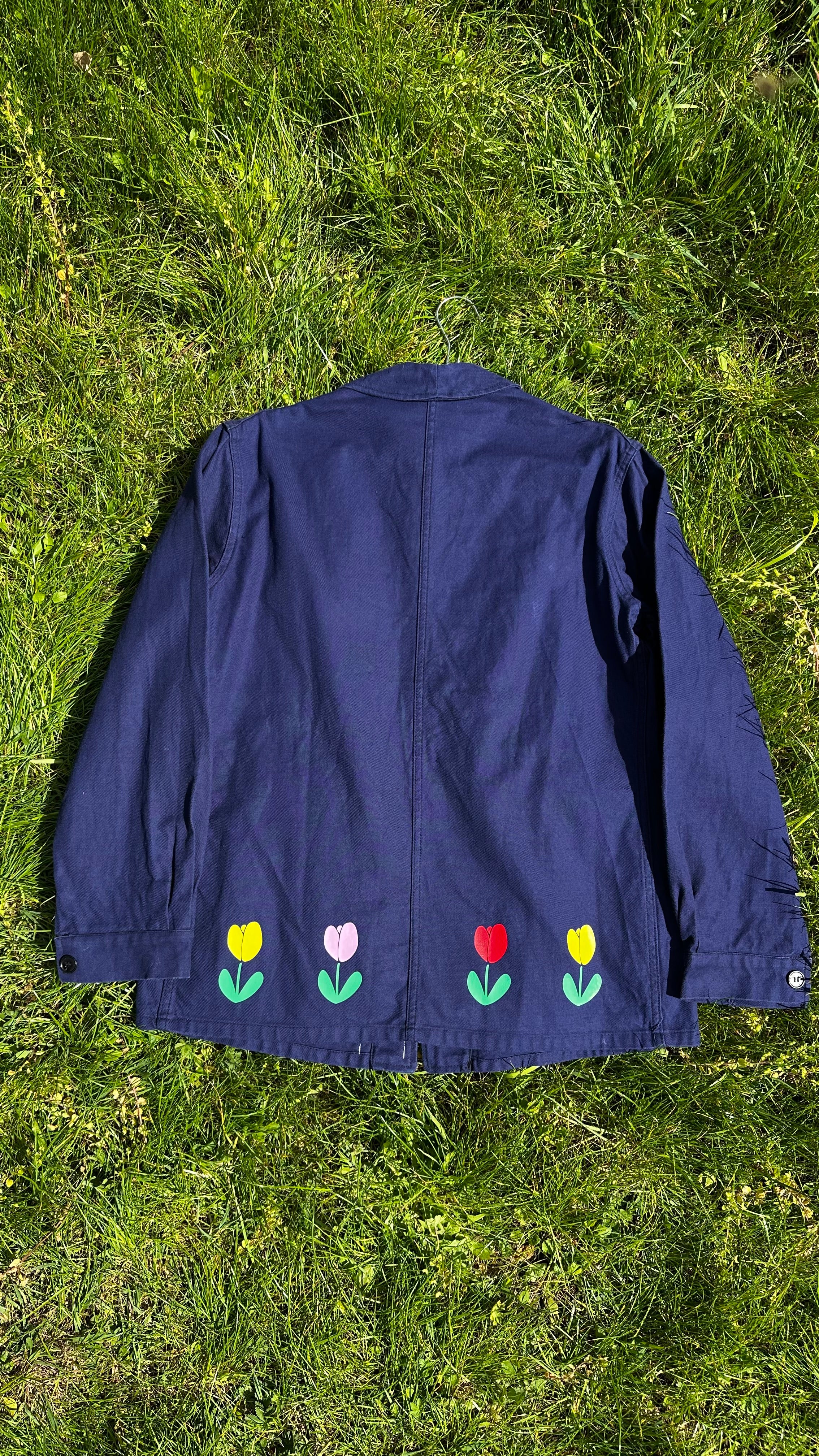 maison-gang-vestes-de-travail-tulipe-veste-bleue-tu-unisexe image 2