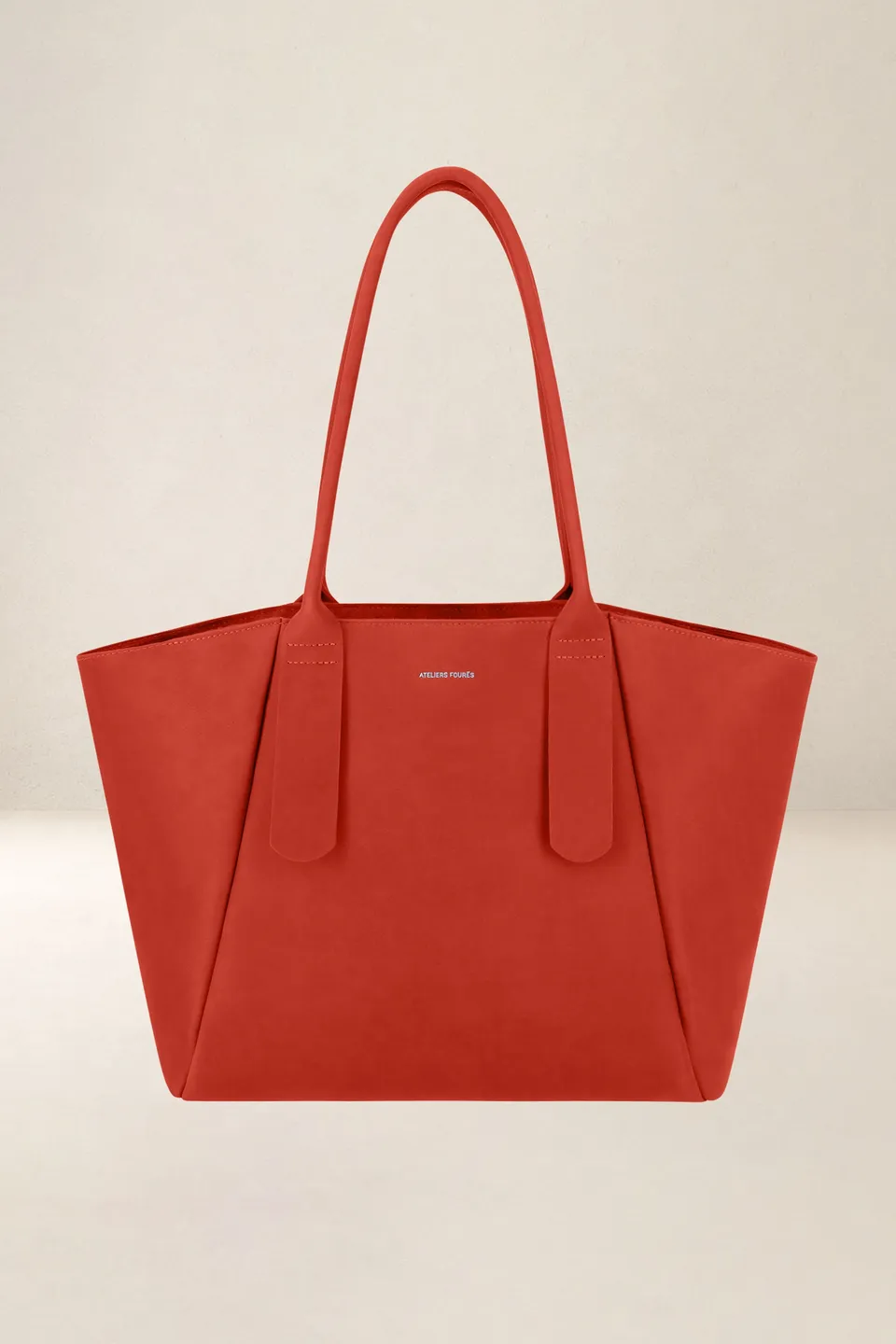 les-ateliers-four-s-d-m-ter-cabas-cuir-orange-confite image 1