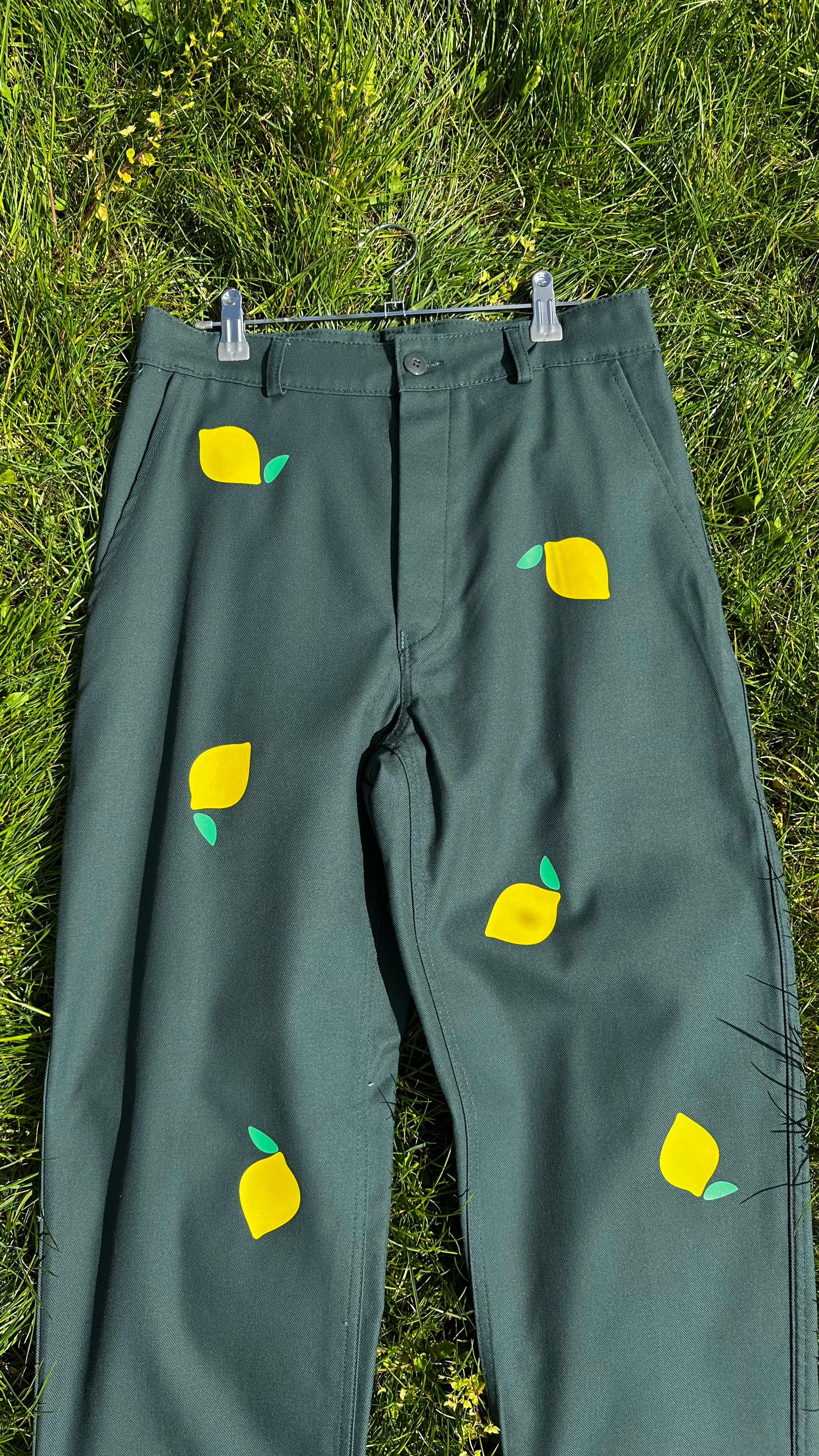 maison-gang-citron-pantalon-unisexe-vert-taille-40-coton image 4