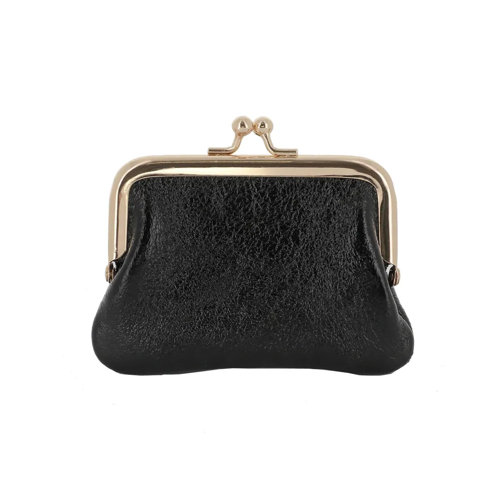 double-tree-petit-porte-monnaie-cuir-iris-femme-noir image 1
