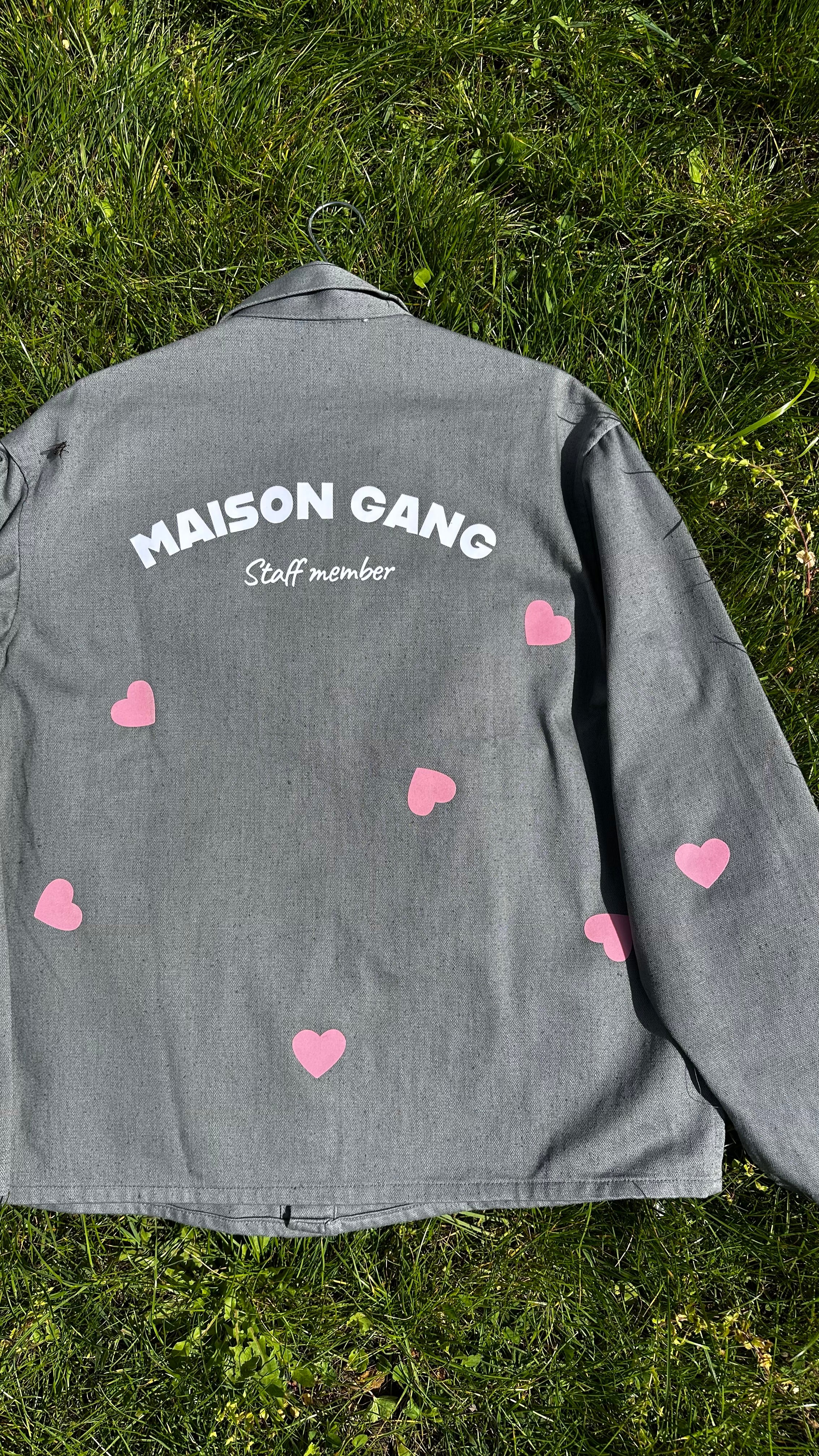 maison-gang-veste-de-travail-grise-coeurs-roses-tu image 4