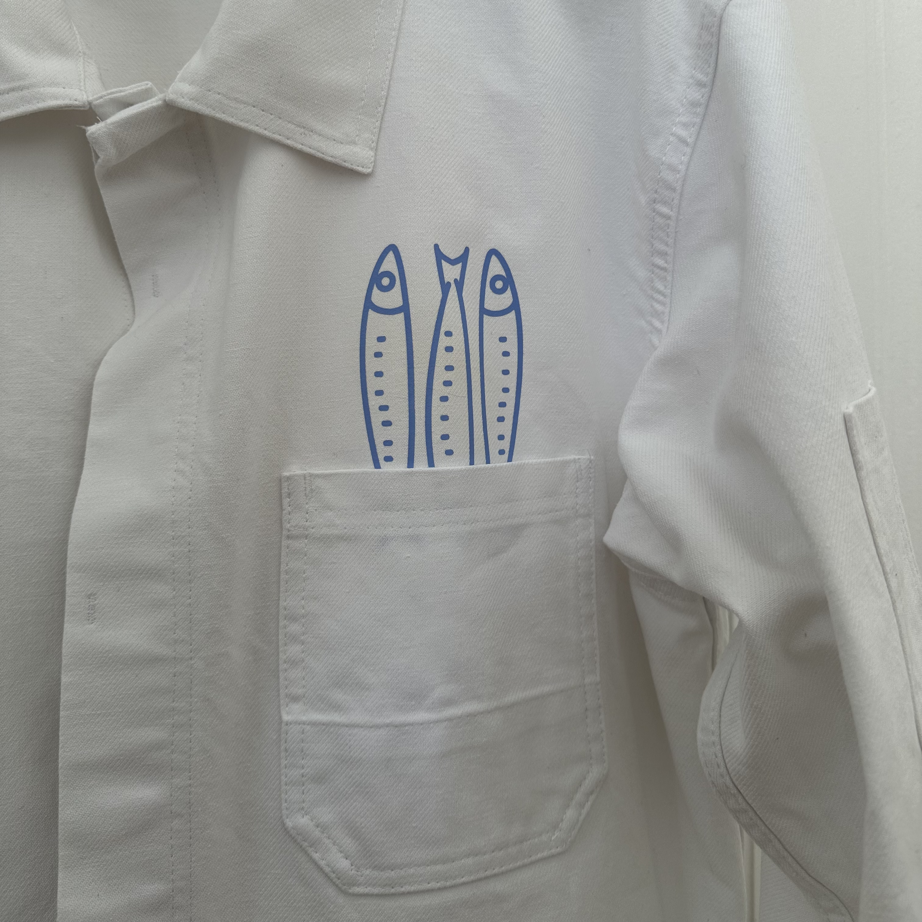 maison-gang-vestes-travail-veste-unisexe-homard-blanc-taille-l image 3