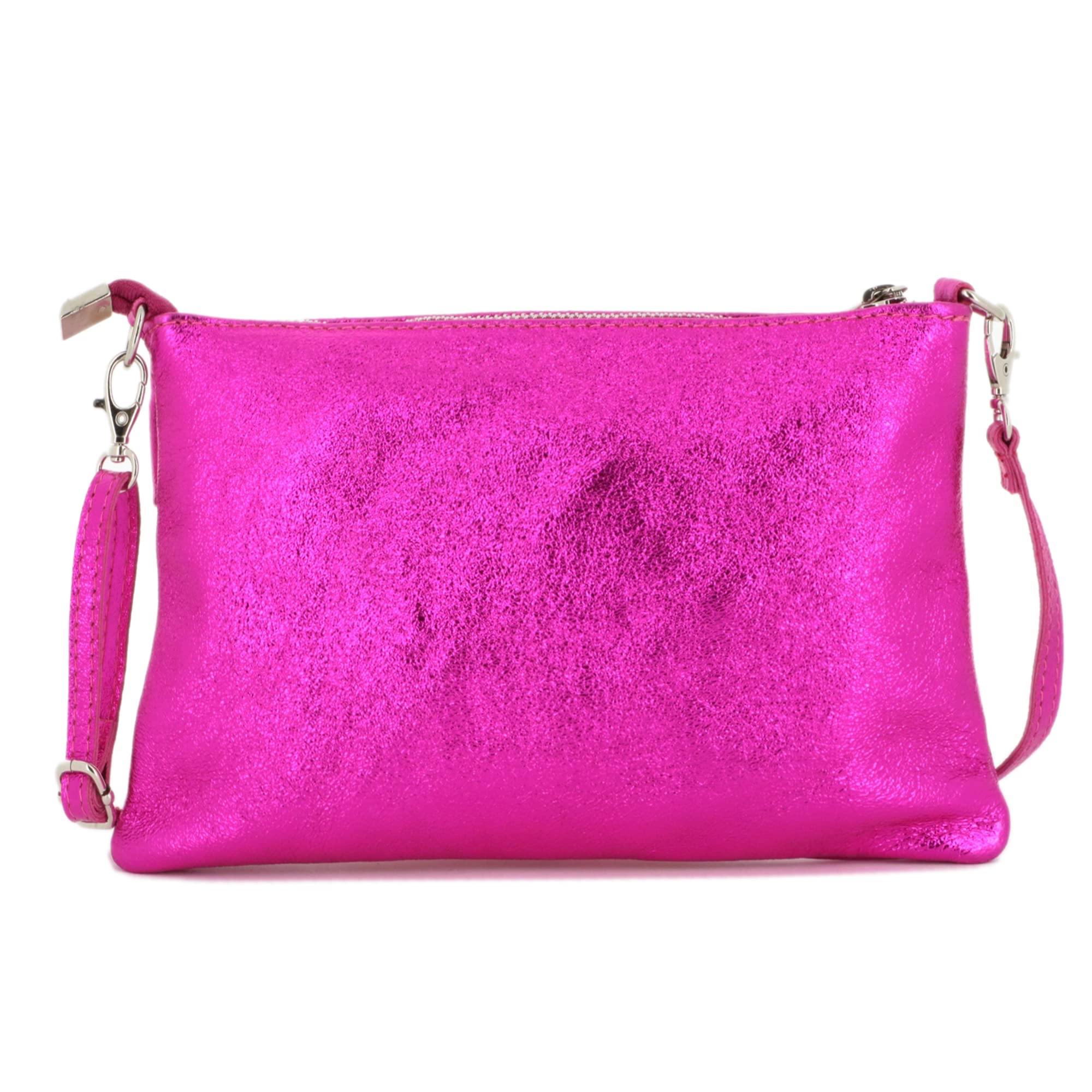 double-tree-petit-sac-bandouli-re-cuir-iris-fuchsia-soir-e image 3