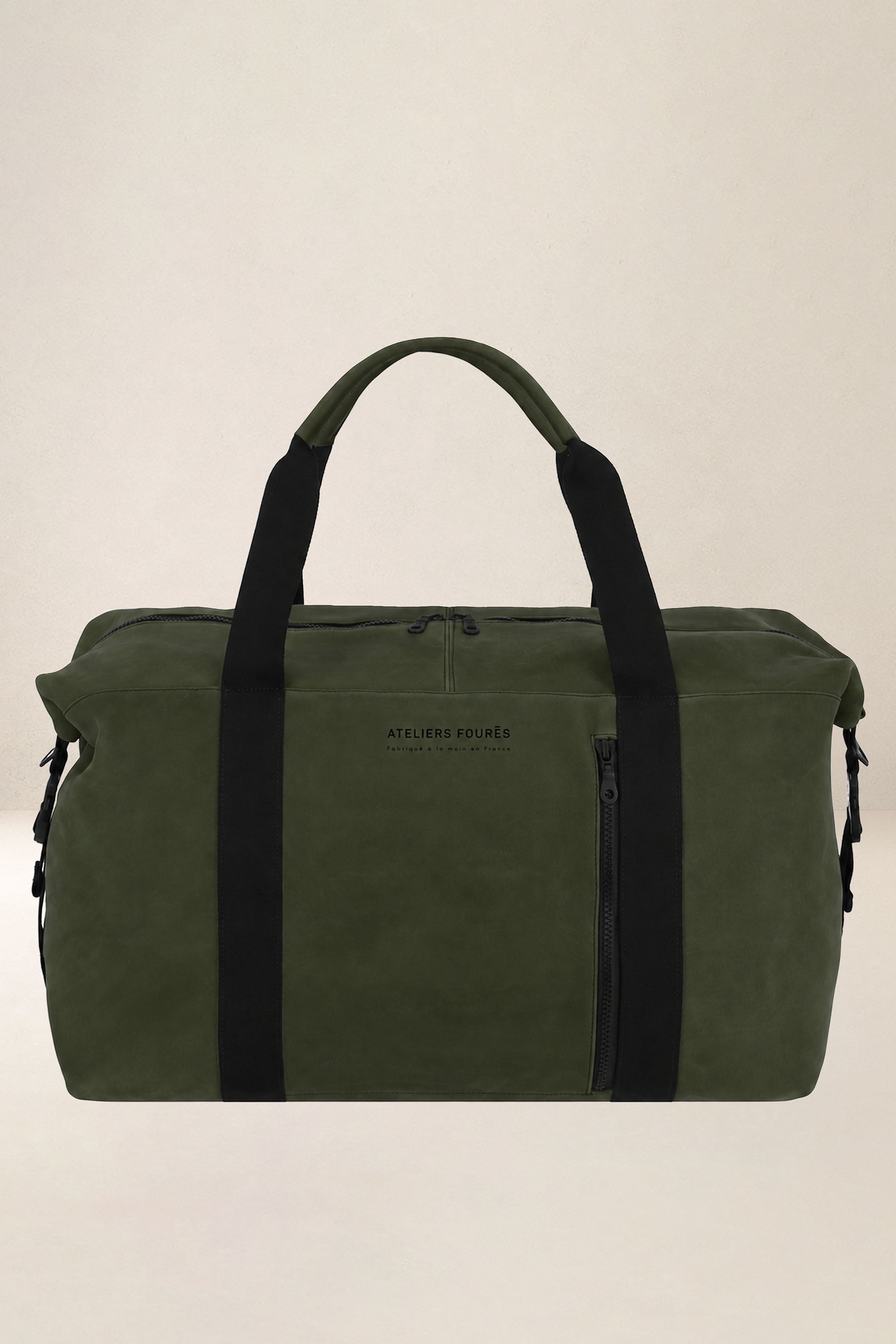 les-ateliers-four-s-socrate-sac-voyage-kaki-cuir-lwg image 4
