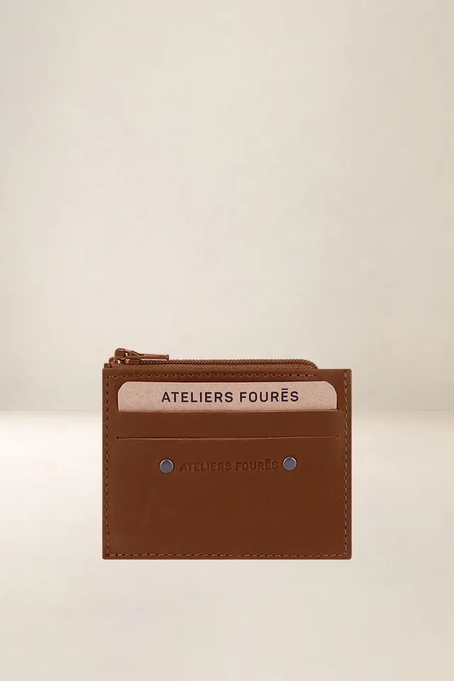 les-ateliers-four-s-pollux-porte-cartes-cuir-fauve-fin image 1