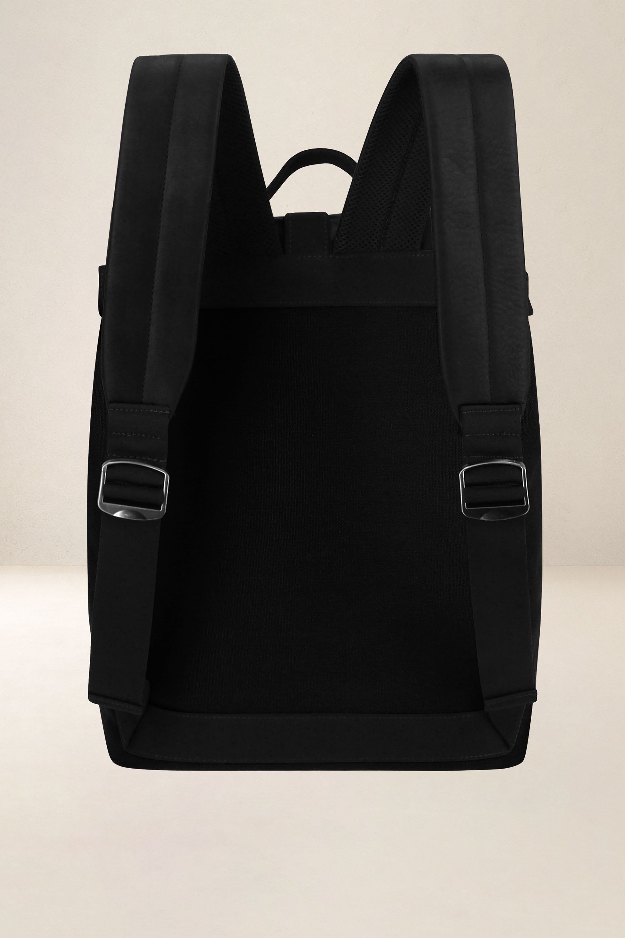 les-ateliers-four-s-aristote-sac-dos-noir-toile-cuir image 3