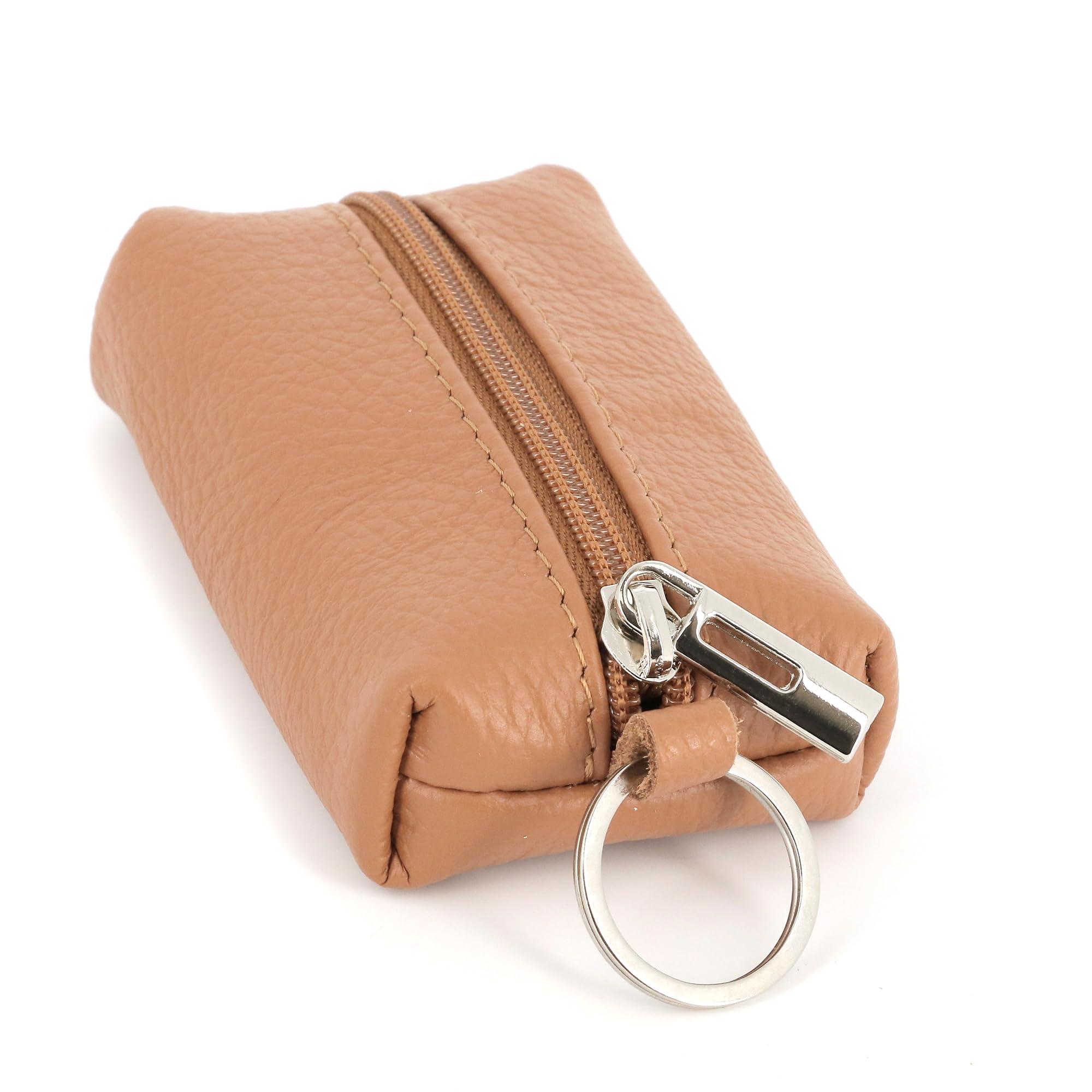 double-tree-porte-monnaie-cuir-grain-noir-porte-cl-s-zip image 7