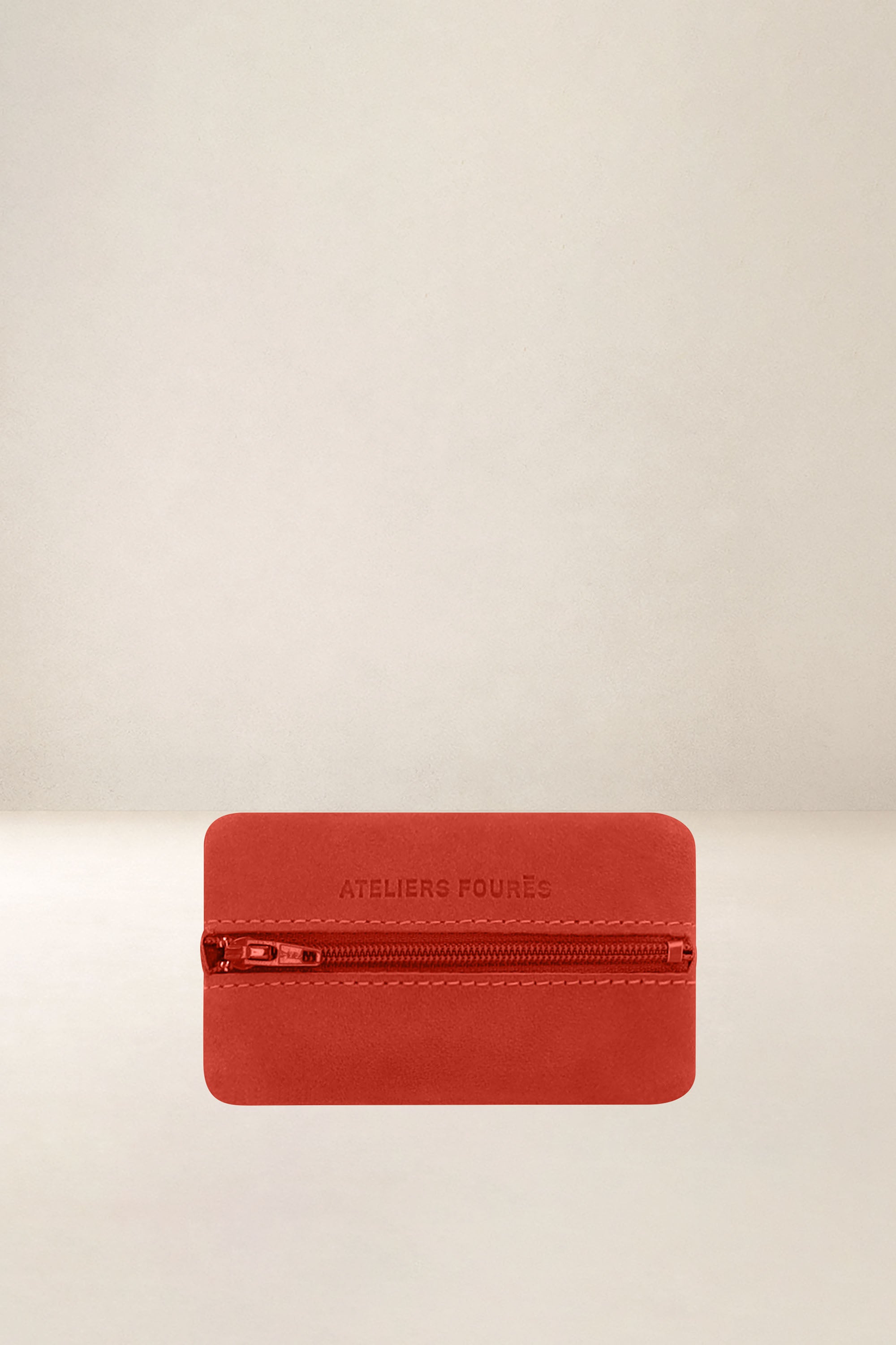 les-ateliers-four-s-hector-porte-monnaie-orange-confite-plat image 1
