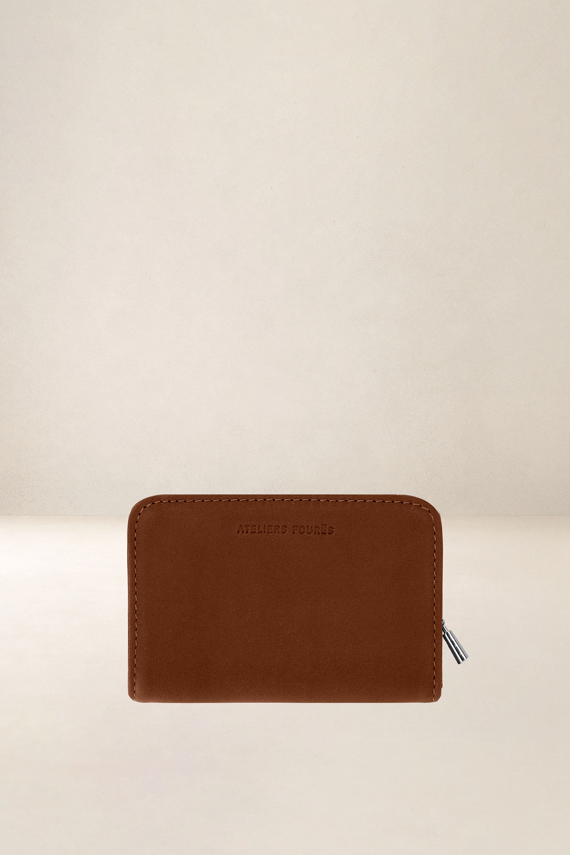 les-ateliers-four-s-n-r-des-mini-portefeuille-cuir-fauve image 1