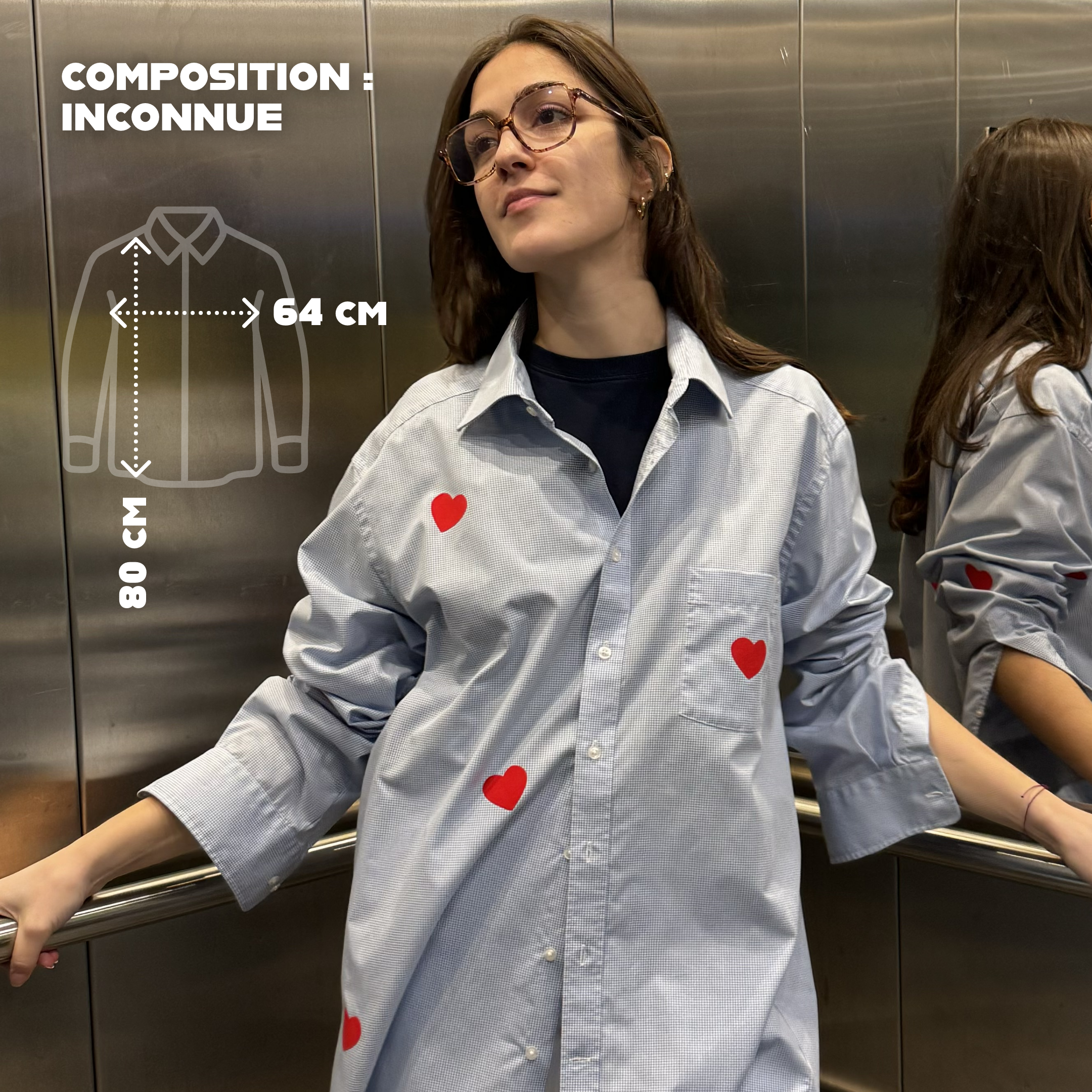 maison-gang-chemises-upcycl-es-carreaux-coeurs-chemise-bleue-tu image 1
