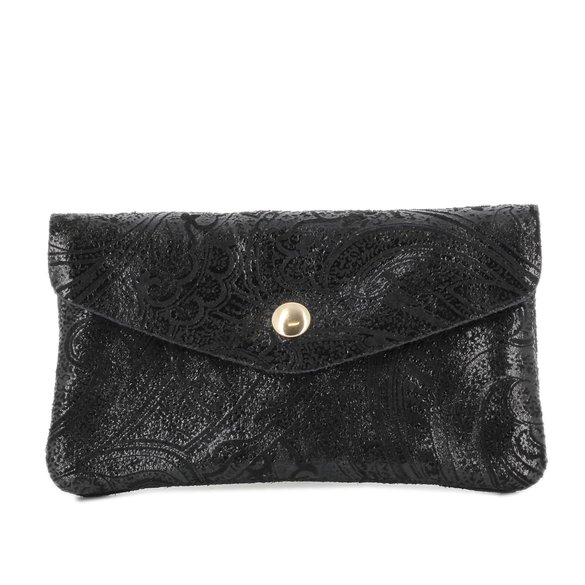 double-tree-porte-monnaie-cuir-su-de-noir-baroque-femme image 1