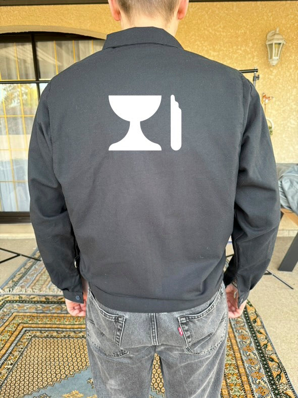 maison-gang-studio-mauj-veste-de-travail-noire-tu-unisexe image 2