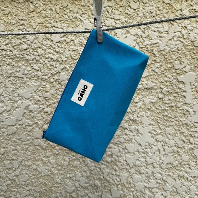 maison-gang-pochette-bleu-azur-20x15-cm-toile-store image 1