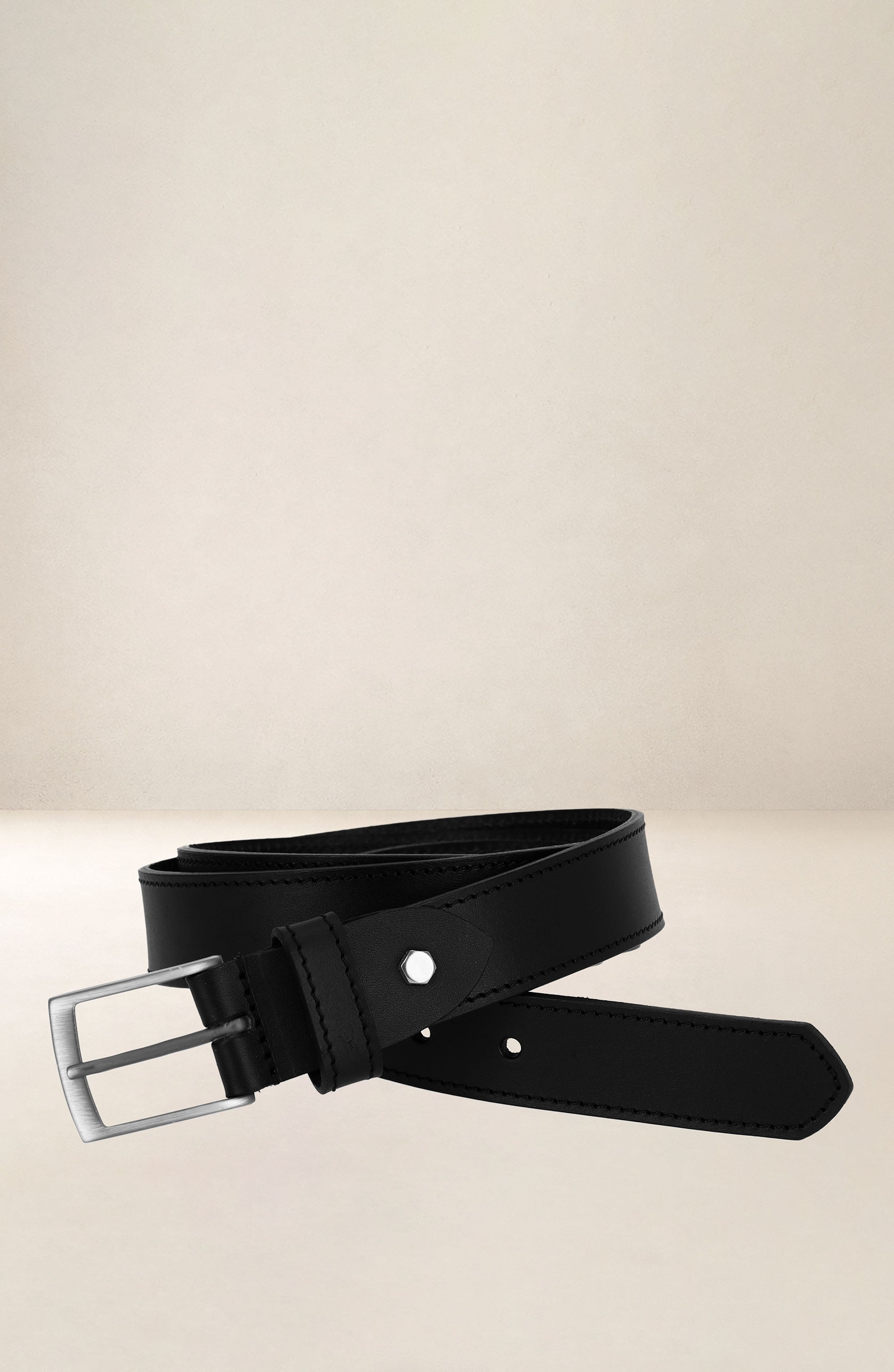 les-ateliers-four-s-basilic-ceinture-homme-noir-110-cm image 1