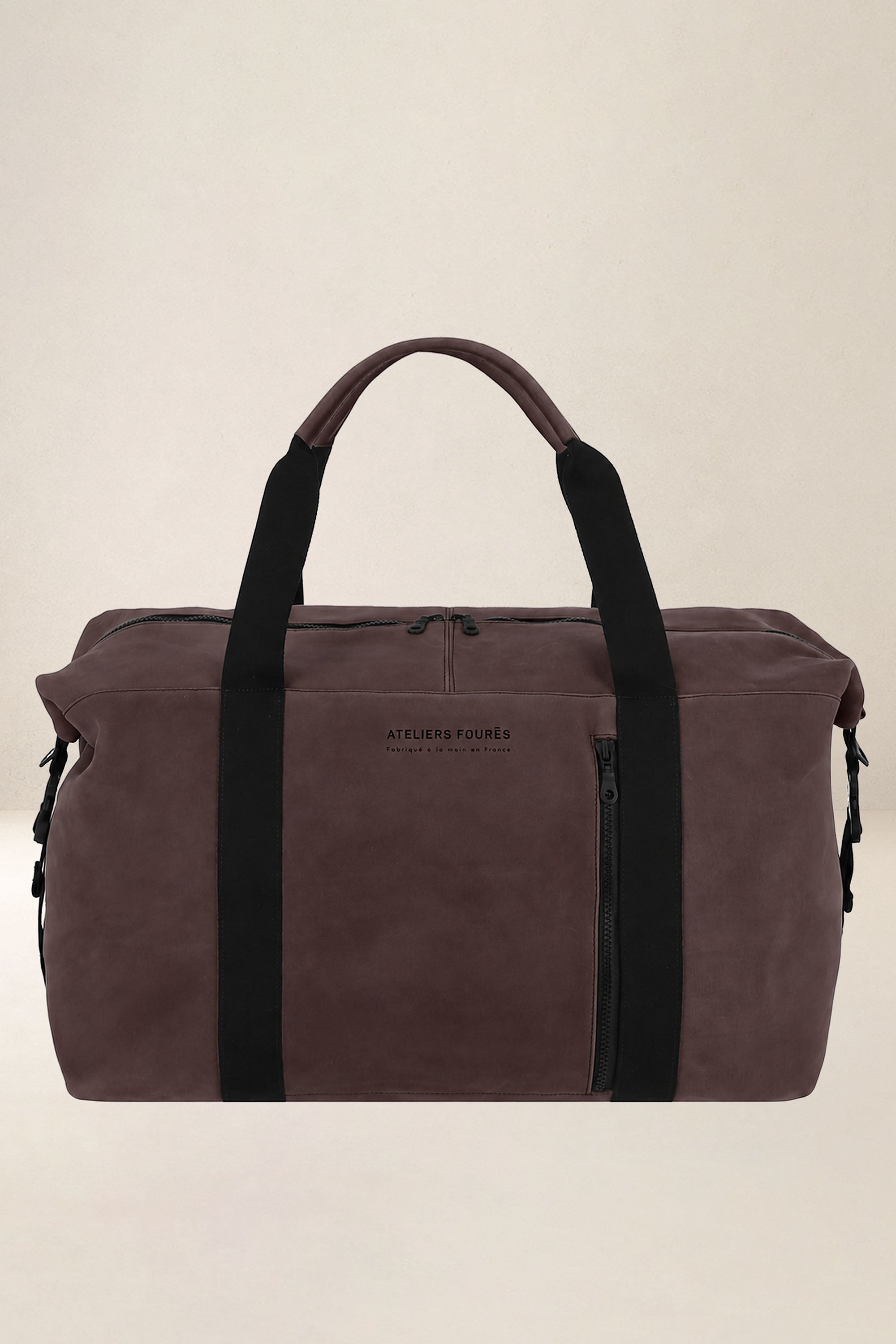 les-ateliers-four-s-socrate-sac-voyage-kaki-cuir-lwg image 2