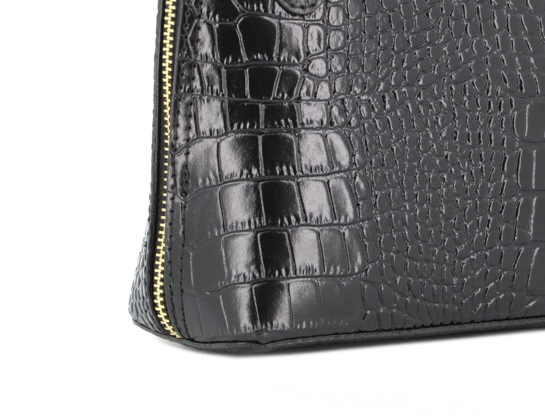 double-tree-sac-bandouli-re-cuir-croco-noir-femme-d-me image 6