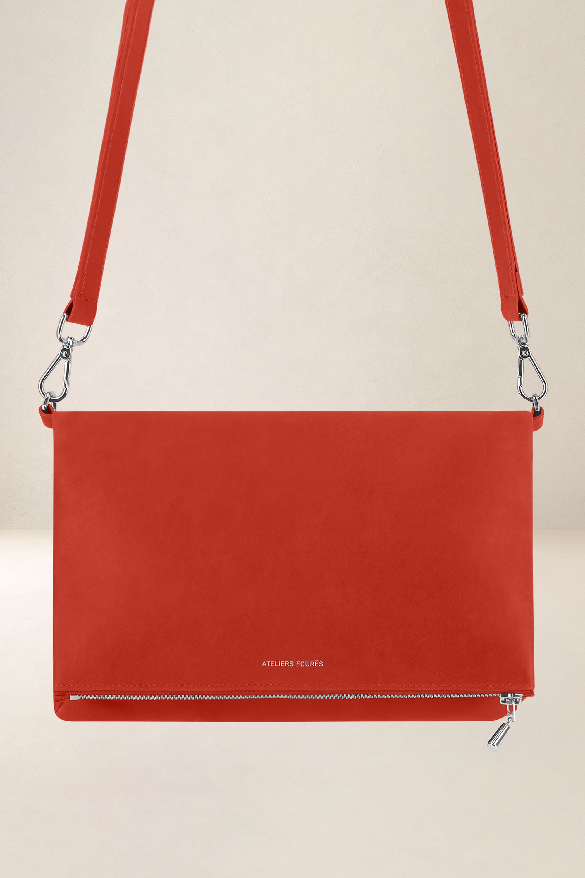 les-ateliers-four-s-myc-ne-pochette-cuir-kaki image 2