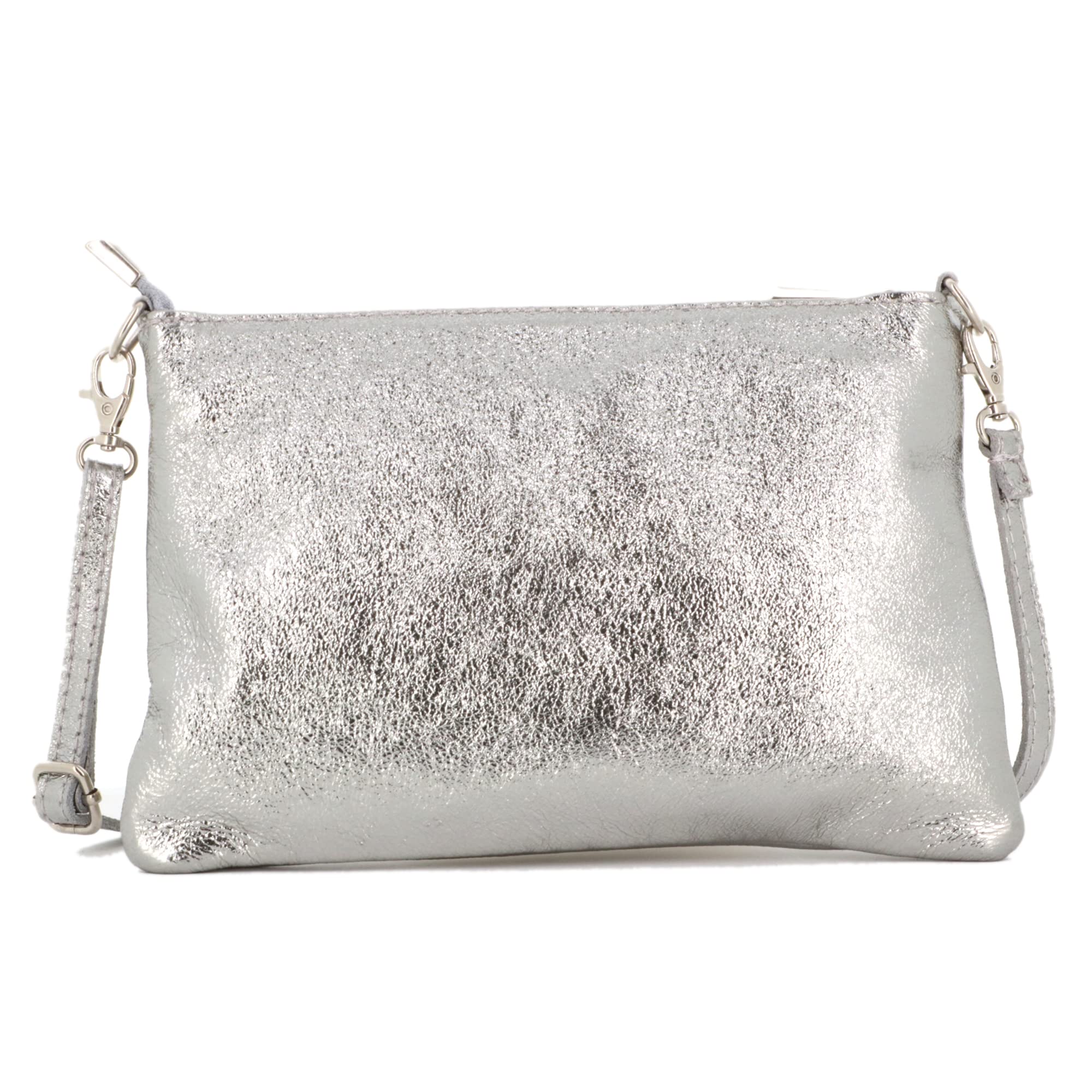 double-tree-petit-sac-bandouli-re-cuir-iris-argent-soir-e image 3