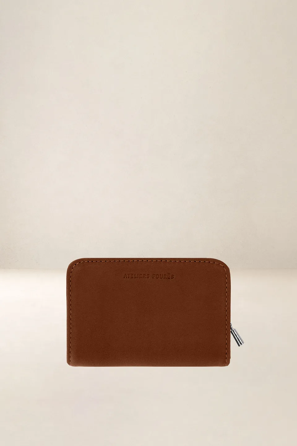 les-ateliers-four-s-n-r-des-mini-portefeuille-cuir-fauve image 1