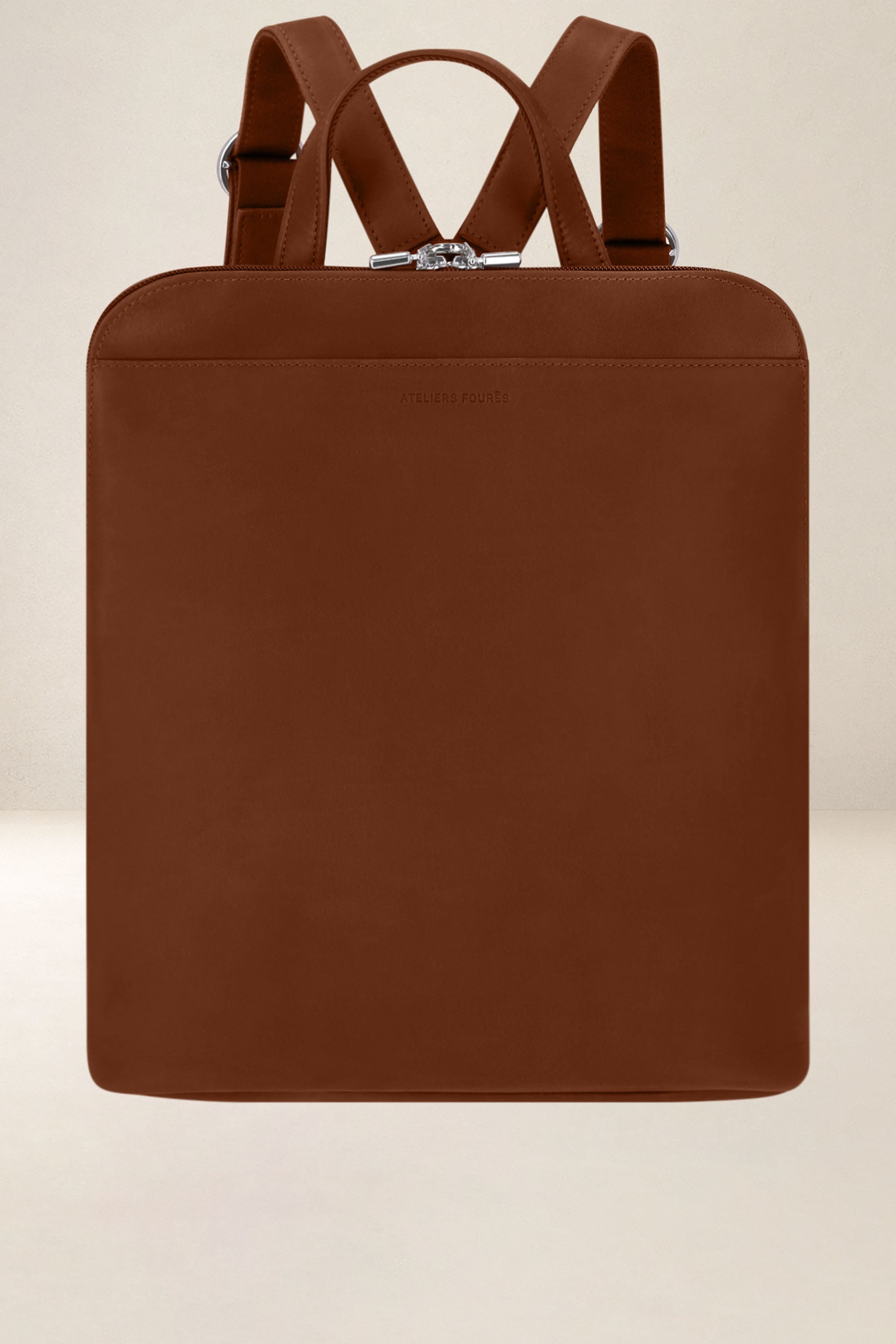 les-ateliers-four-s-androm-de-sac-dos-cuir-fauve image 1