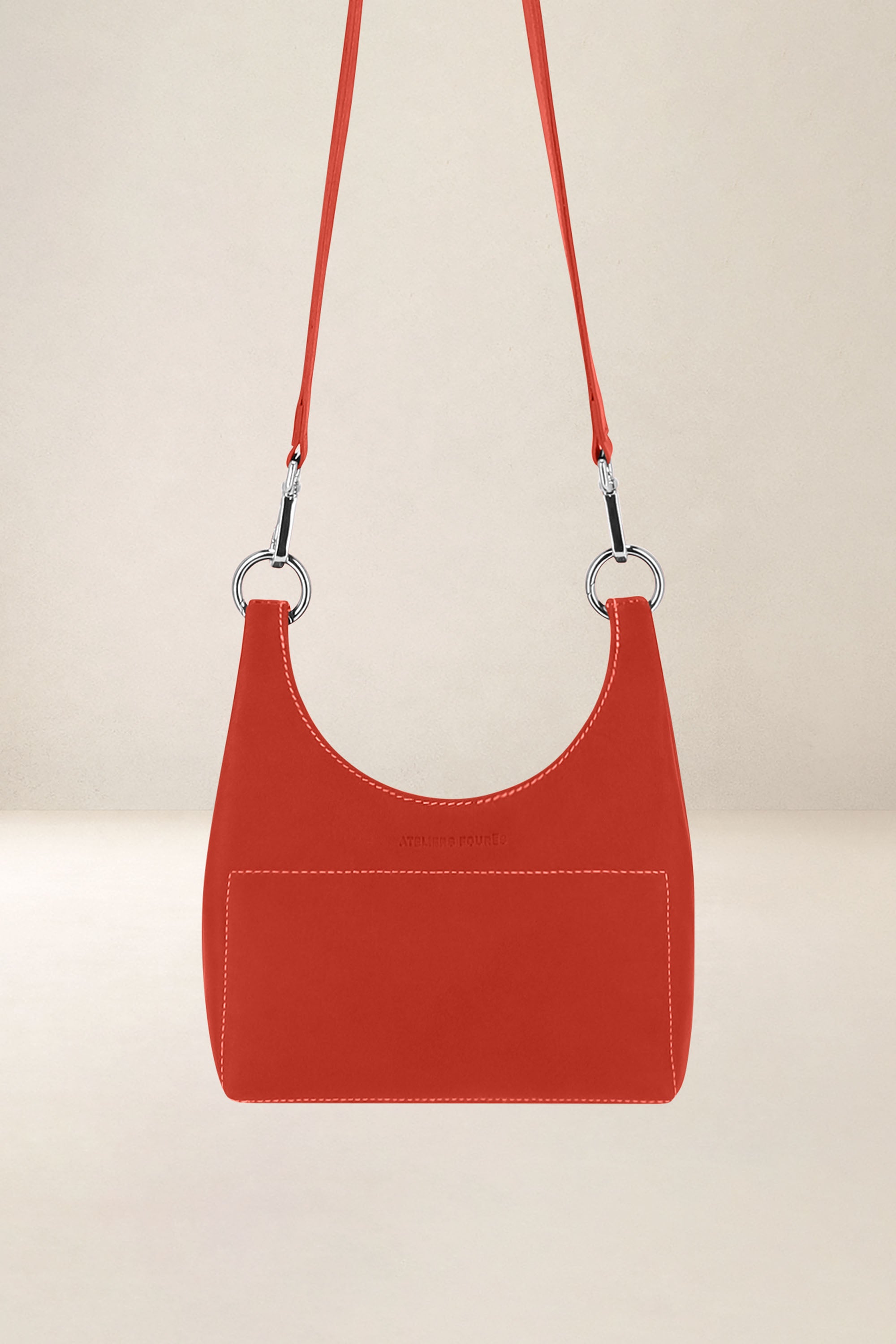 les-ateliers-four-s-amazone-sac-mini-cuir-orange-confite image 1