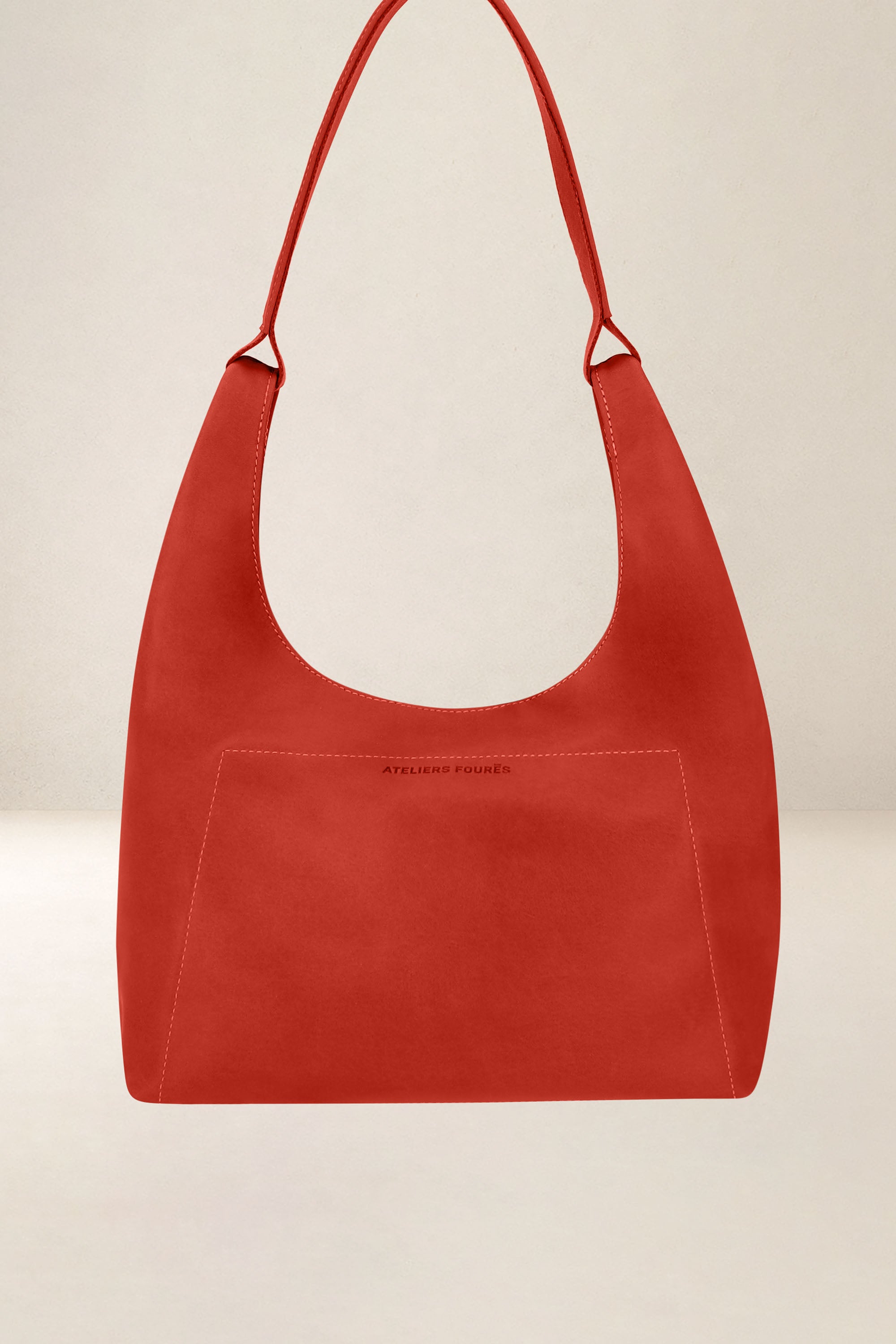 les-ateliers-four-s-amazone-cabas-cuir-orange-confite image 1