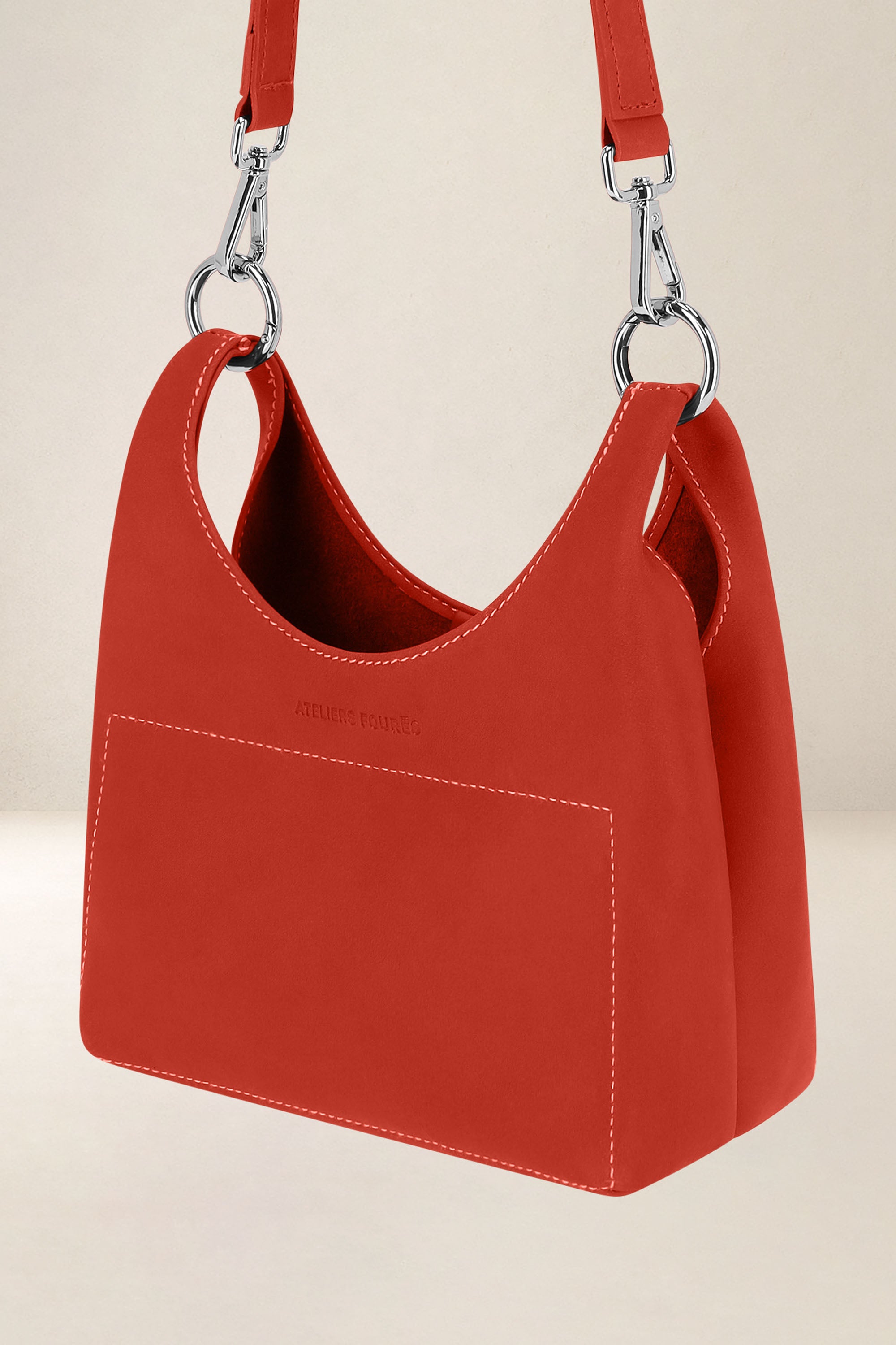 les-ateliers-four-s-amazone-sac-mini-cuir-orange-confite image 7
