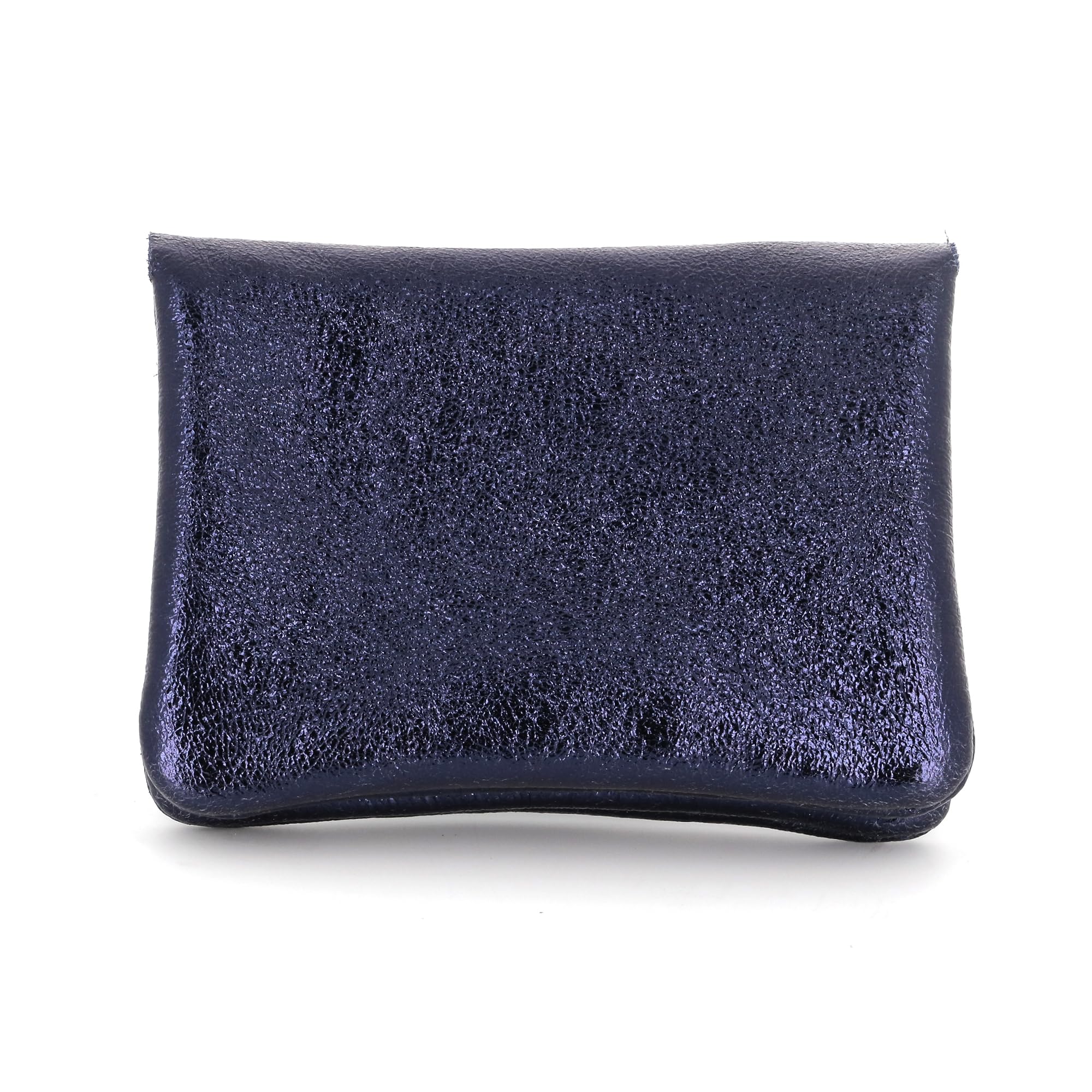 double-tree-porte-monnaie-cuir-bleu-marine-court-iris image 7