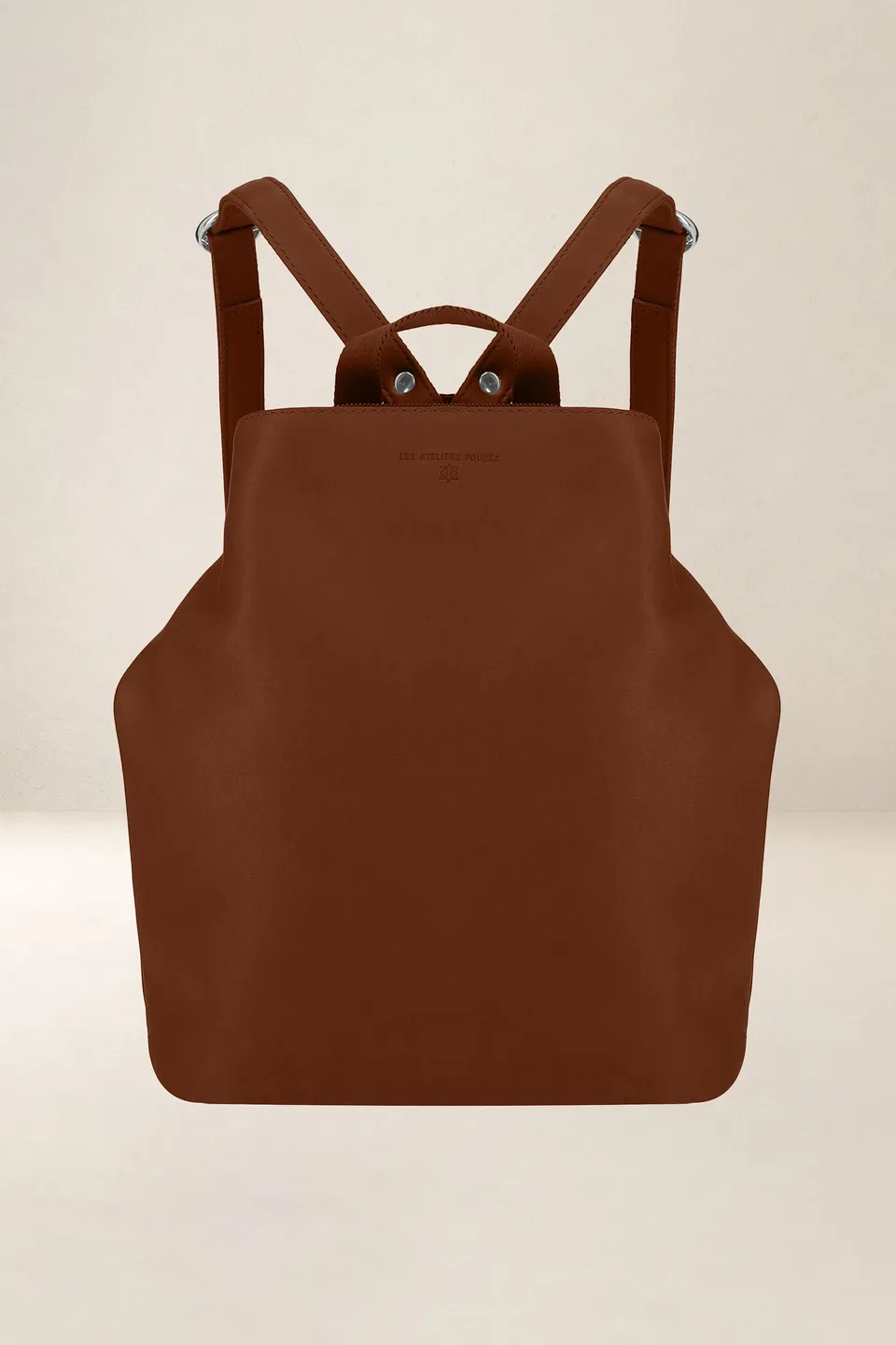 les-ateliers-four-s-psych-sac-dos-cuir-fauve image 1