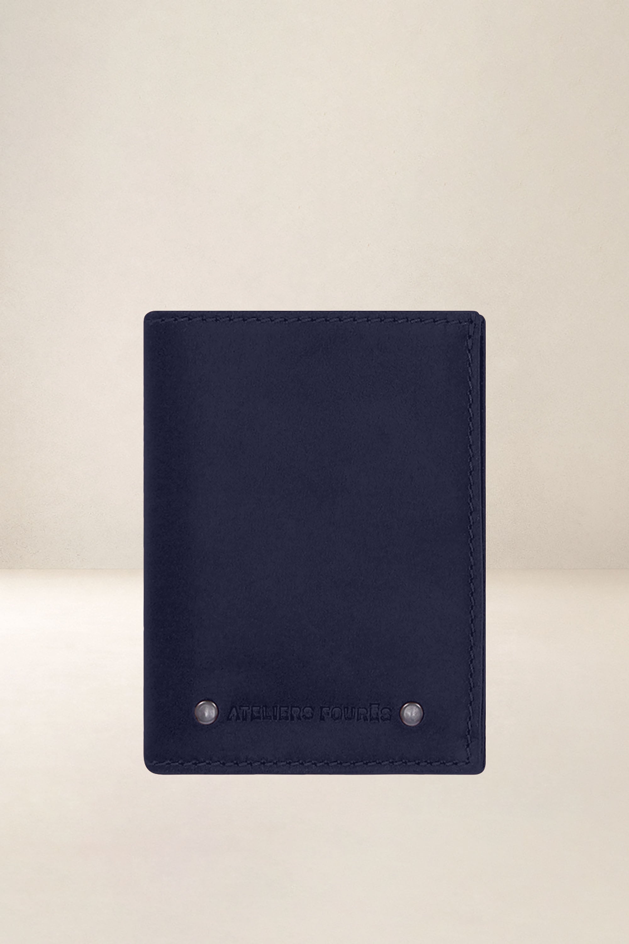 les-ateliers-four-s-rhodes-porte-cartes-cuir-marine image 1