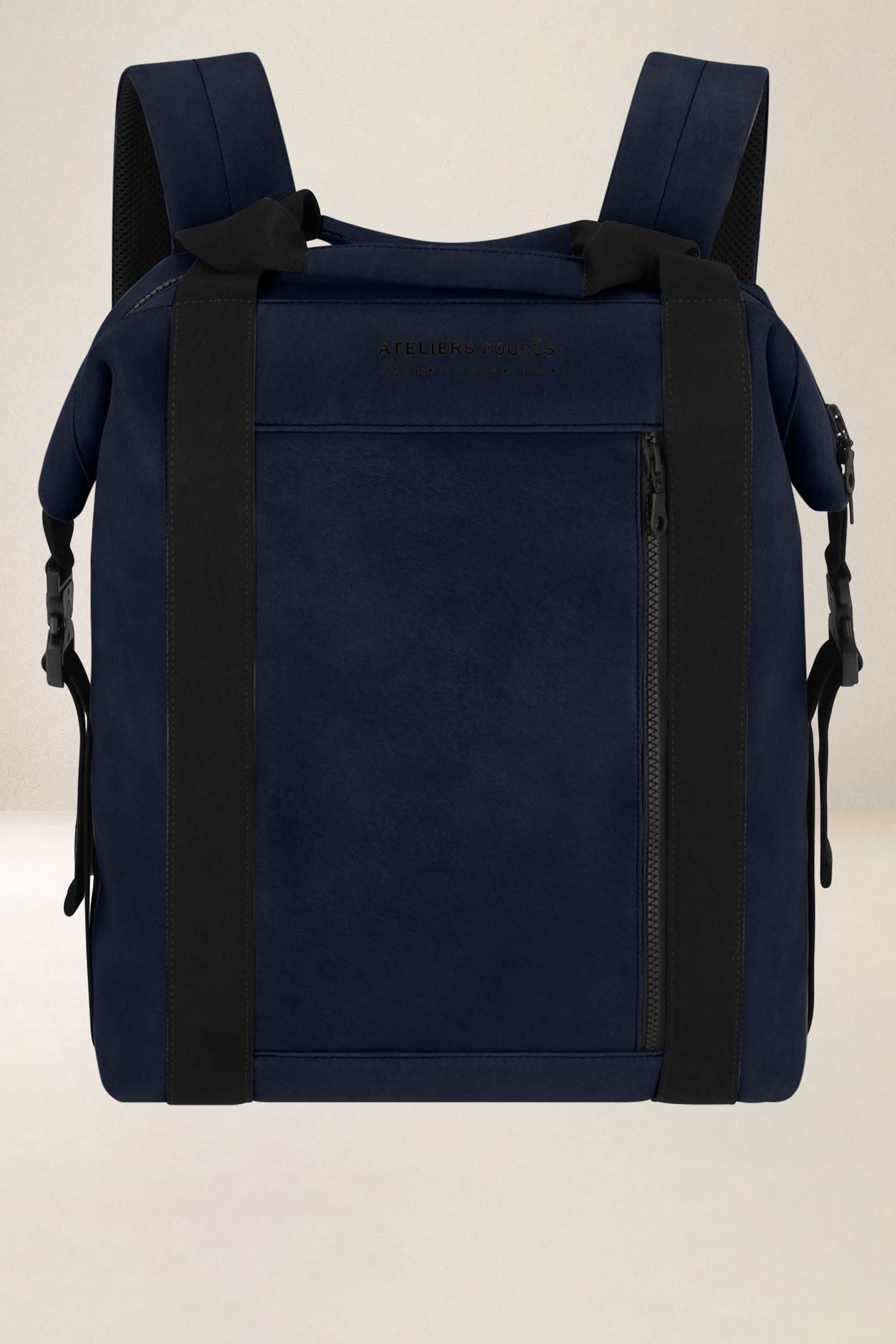 les-ateliers-four-s-socrate-sac-dos-cuir-kaki-37-cm image 2