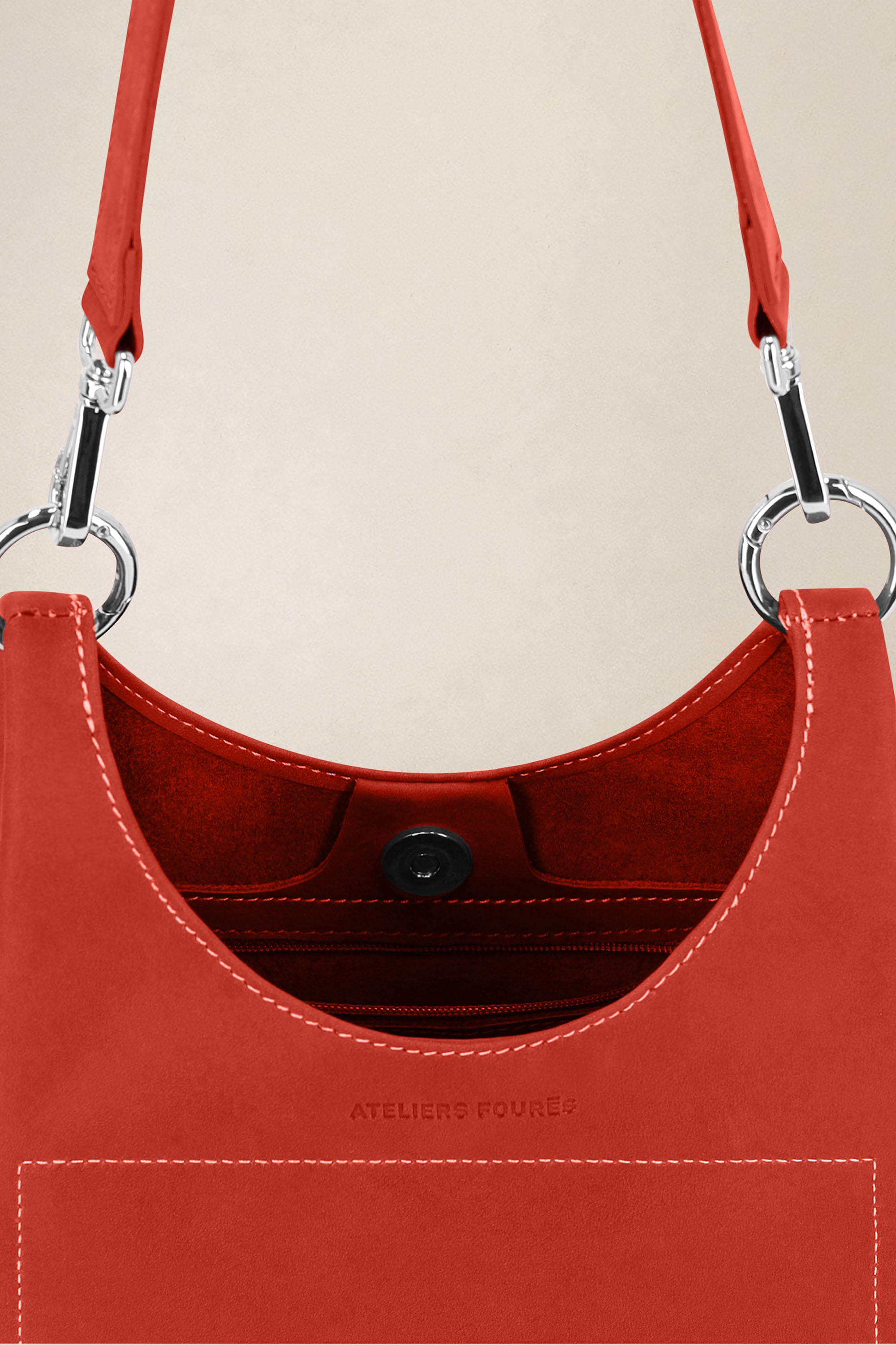 les-ateliers-four-s-amazone-sac-mini-cuir-orange-confite image 6