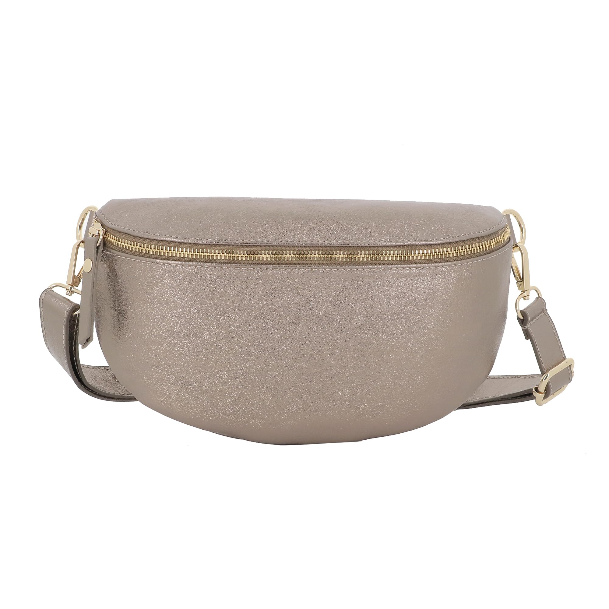 double-tree-sac-banane-cuir-iris-bandouli-re-femme-dor image 7