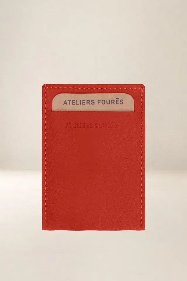 les-ateliers-four-s-muses-porte-cartes-cuir-fauve-rfid image 1