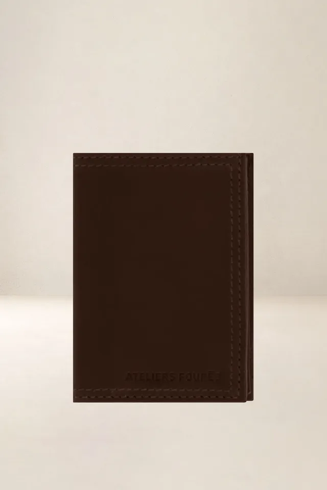 les-ateliers-four-s-platon-portefeuille-cuir-orange-compact image 1