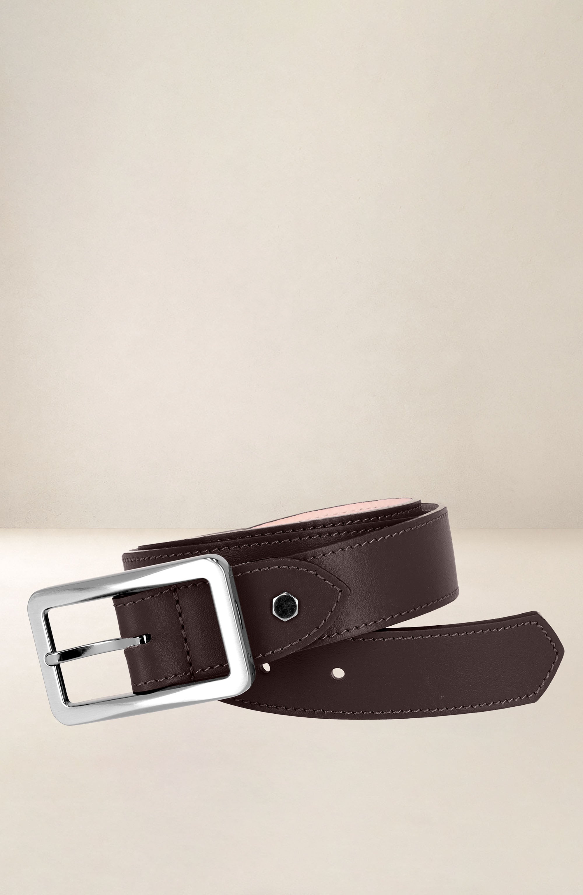 les-ateliers-four-s-pivoine-ceinture-femme-cuir-marron-90-cm image 4