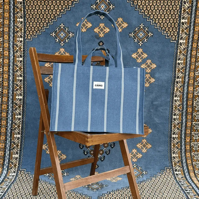 maison-gang-billie-jean-cabas-upcycl-toile-de-store-30x40 image 1