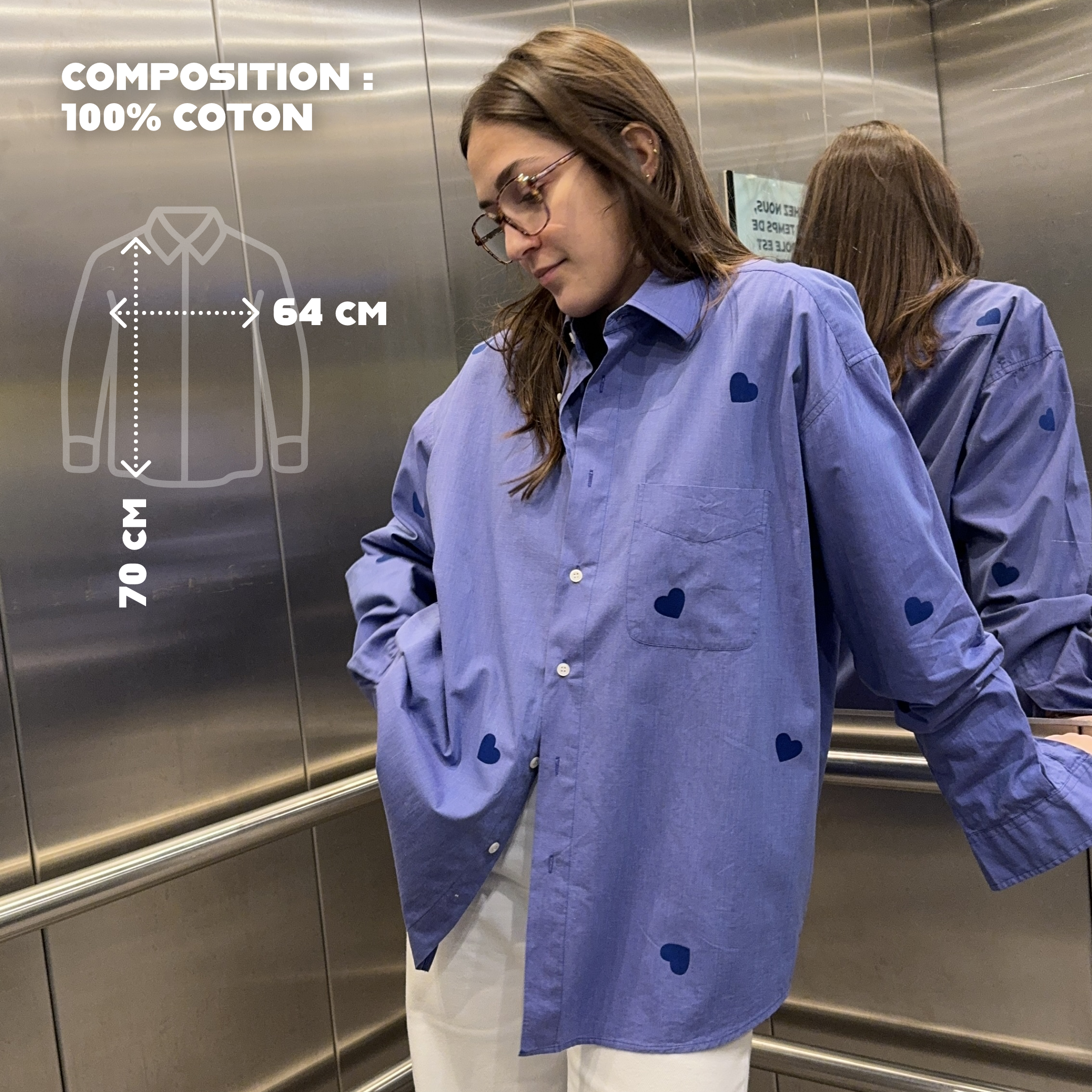 maison-gang-chemise-upcycl-e-bleu-petits-coeurs-tu image 1
