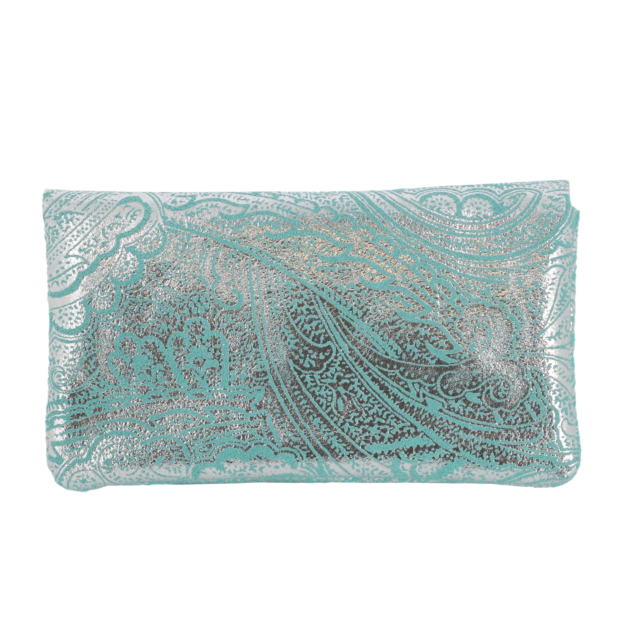 double-tree-porte-monnaie-cuir-turquoise-baroque-m-tallis-mi-long image 3