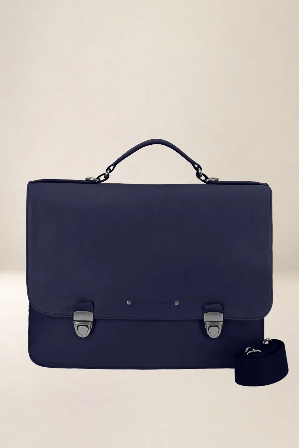 les-ateliers-four-s-la-os-cartable-cuir-cognac-ordinateur image 1