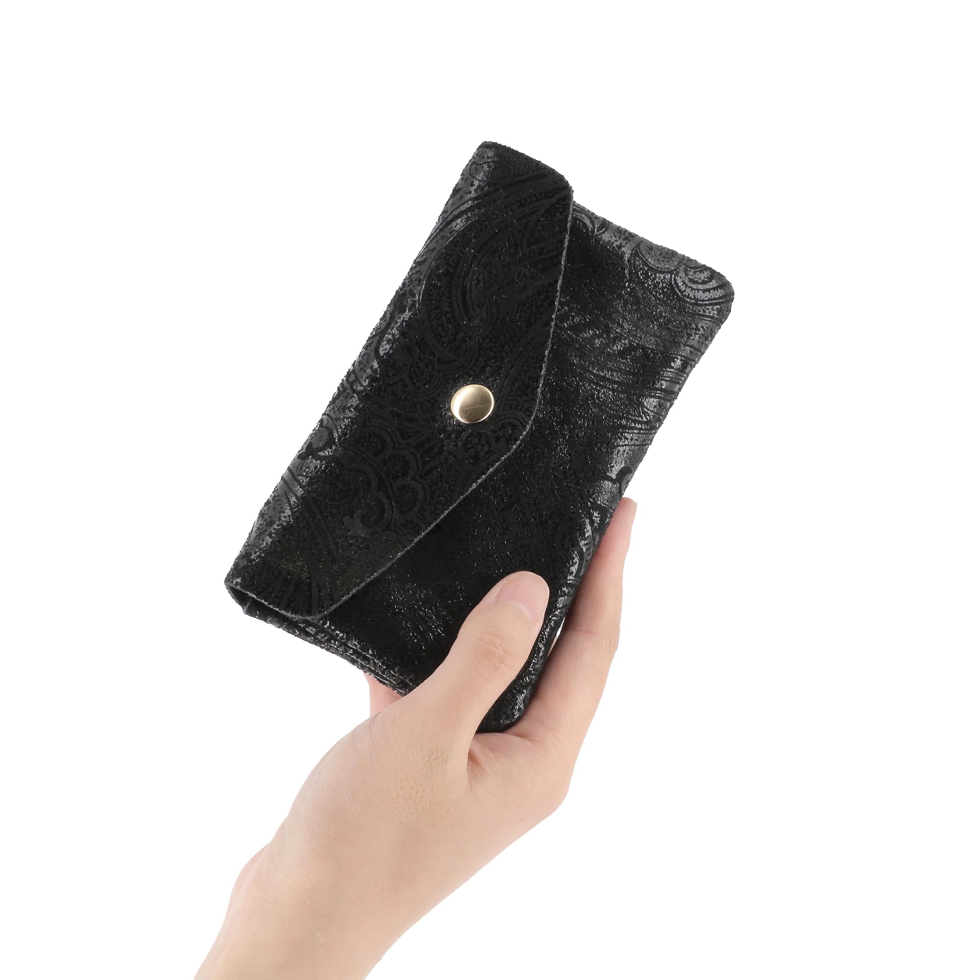 double-tree-porte-monnaie-cuir-su-de-noir-baroque-femme image 4