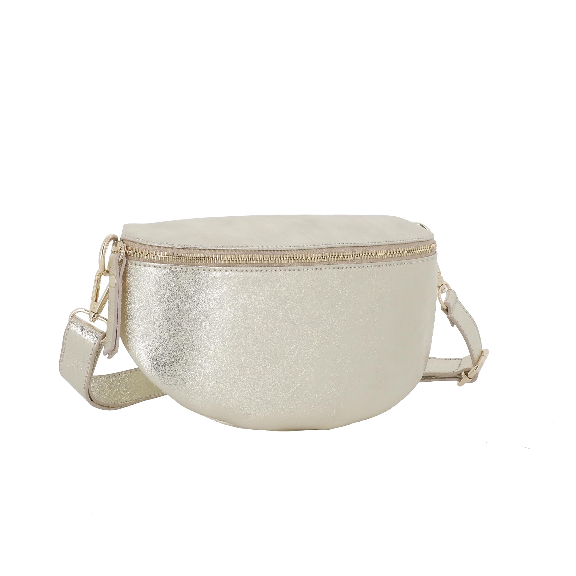 double-tree-sac-banane-cuir-iris-bandouli-re-femme-dor image 3